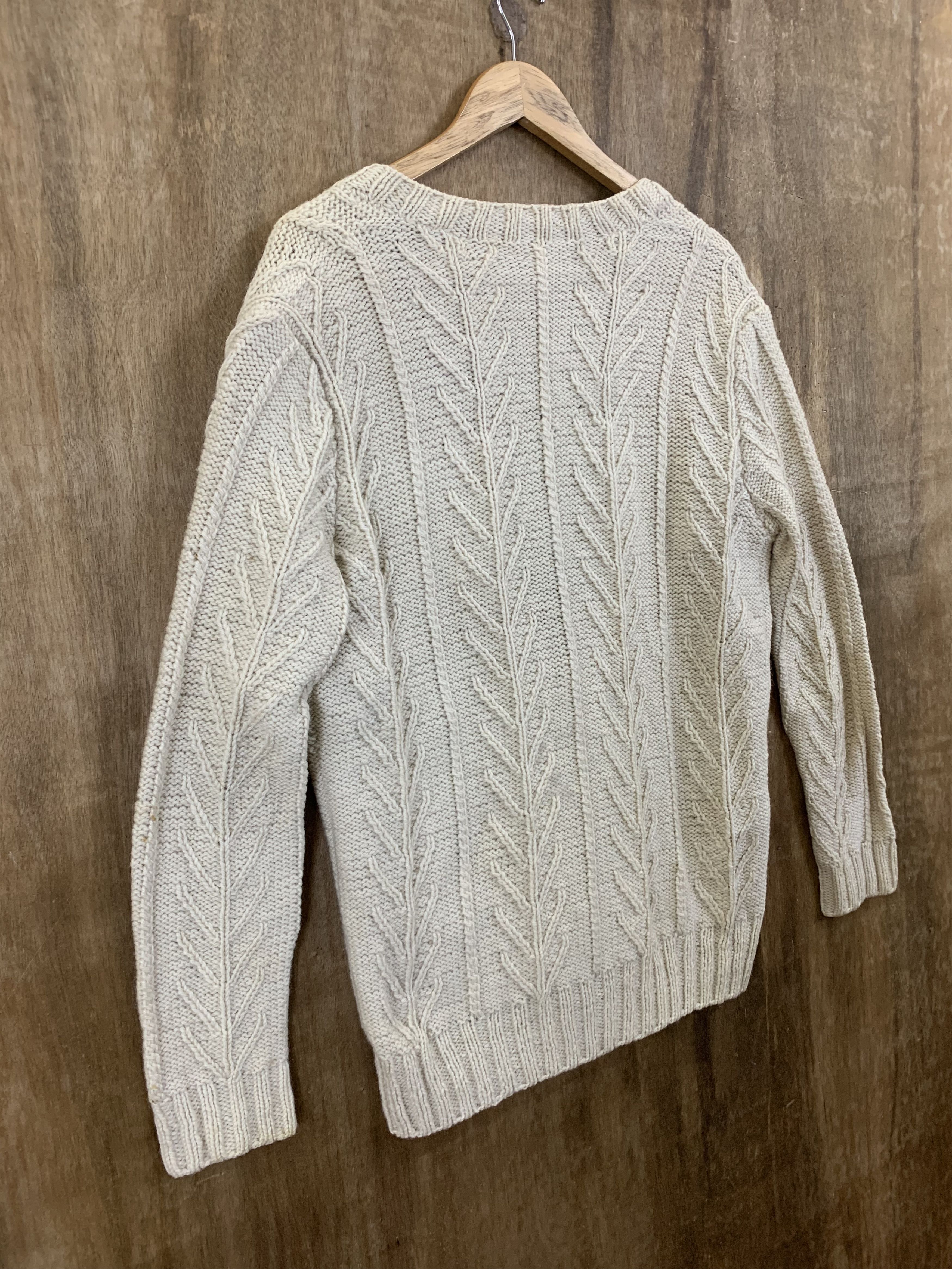 Japanese Brand Cardigan Cable Knit Cream Japanese Branded Streetwear Size M / US 6-8 / IT 42-44 - 14 Thumbnail