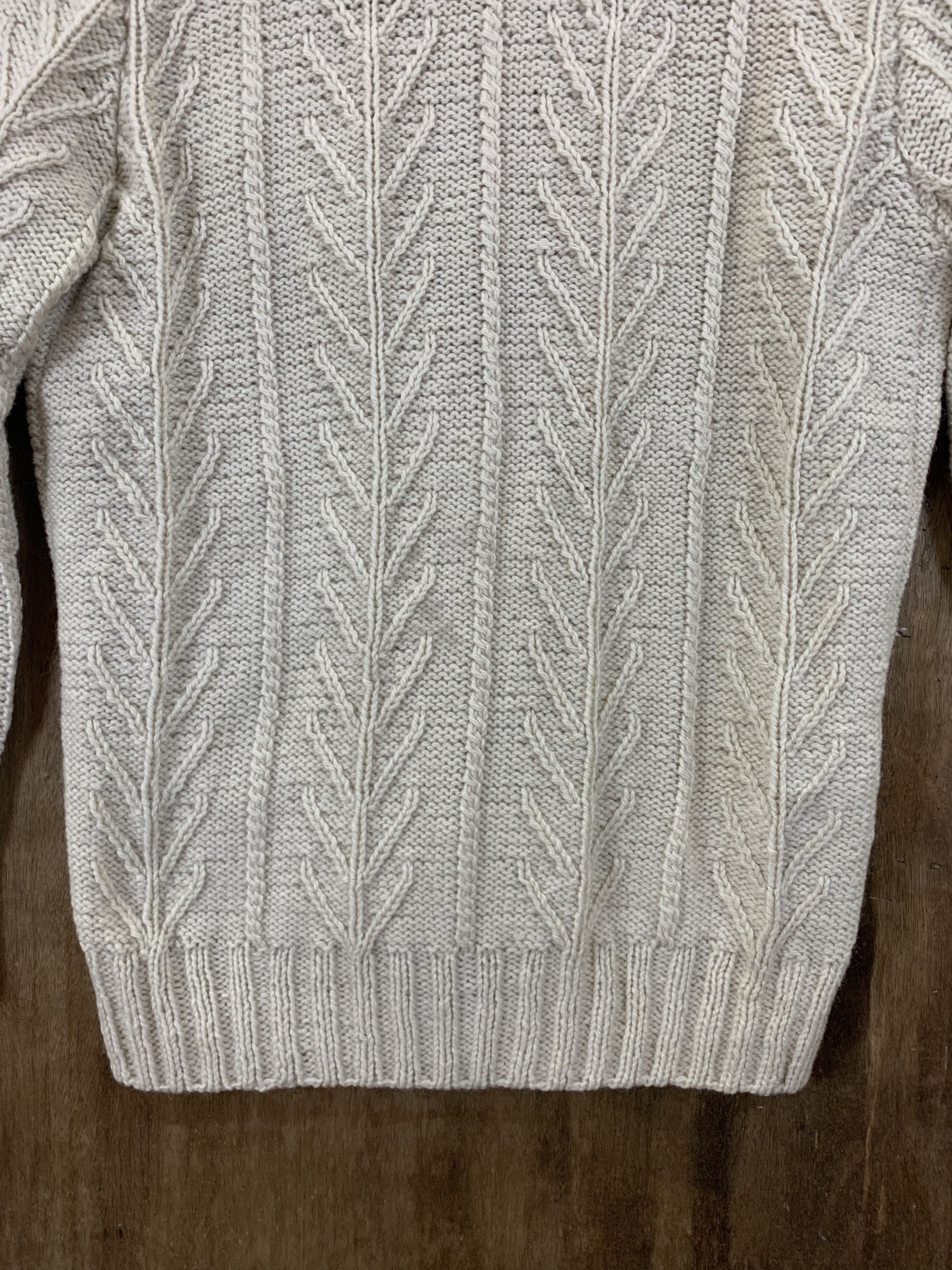 Japanese Brand Cardigan Cable Knit Cream Japanese Branded Streetwear Size M / US 6-8 / IT 42-44 - 13 Thumbnail