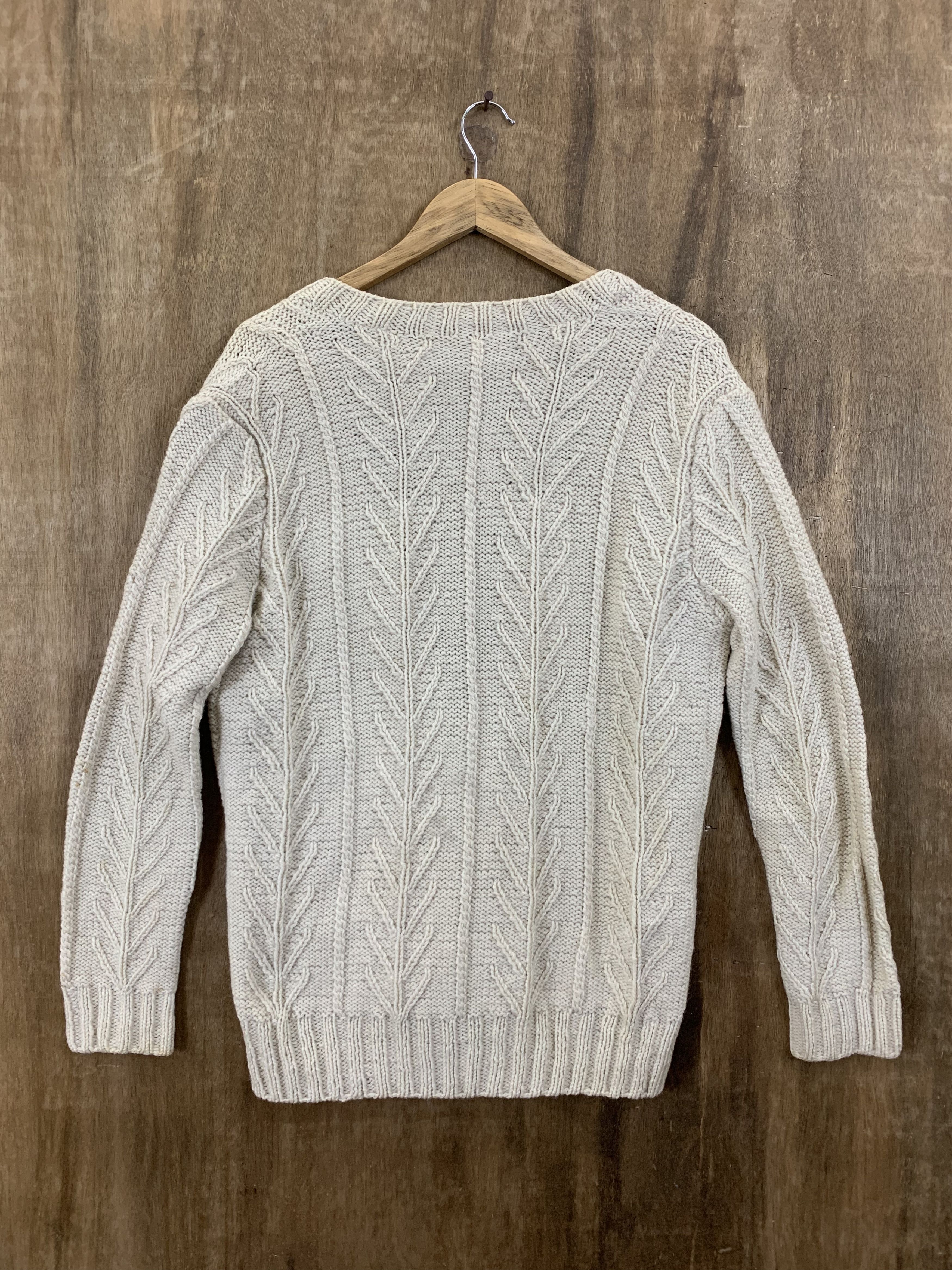 Japanese Brand Cardigan Cable Knit Cream Japanese Branded Streetwear Size M / US 6-8 / IT 42-44 - 2 Thumbnail