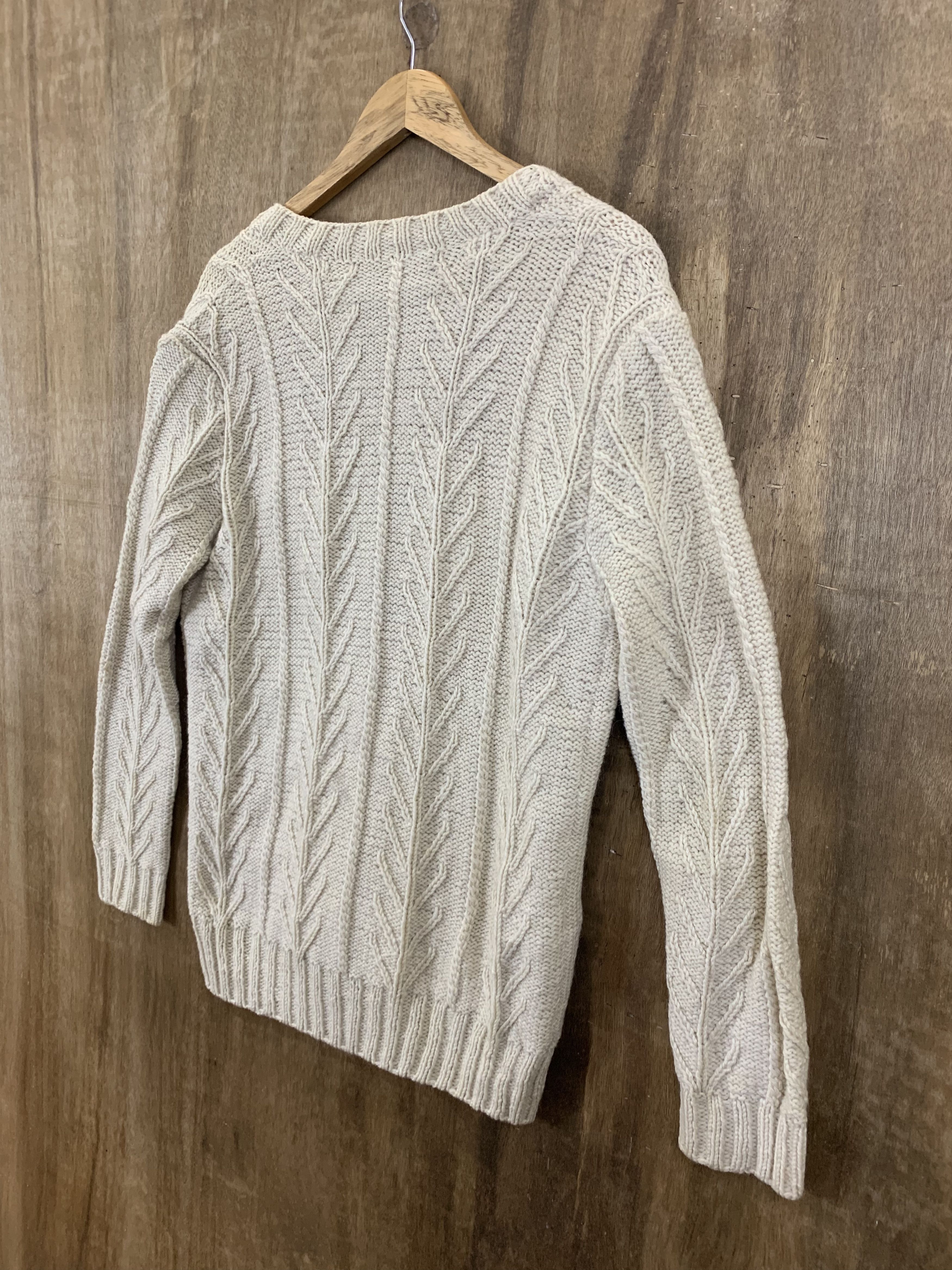 Japanese Brand Cardigan Cable Knit Cream Japanese Branded Streetwear Size M / US 6-8 / IT 42-44 - 15 Thumbnail