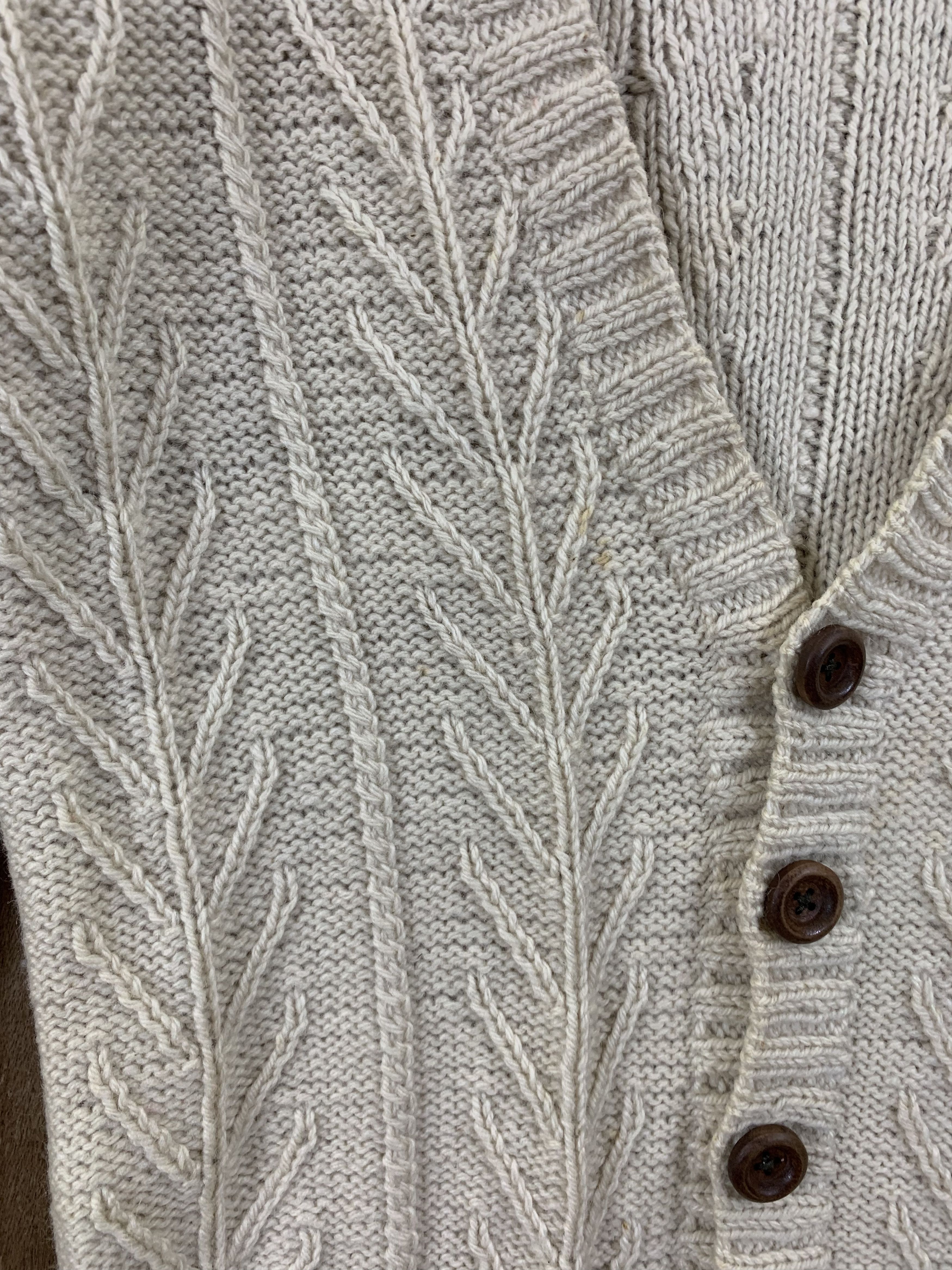 Japanese Brand Cardigan Cable Knit Cream Japanese Branded Streetwear Size M / US 6-8 / IT 42-44 - 6 Thumbnail