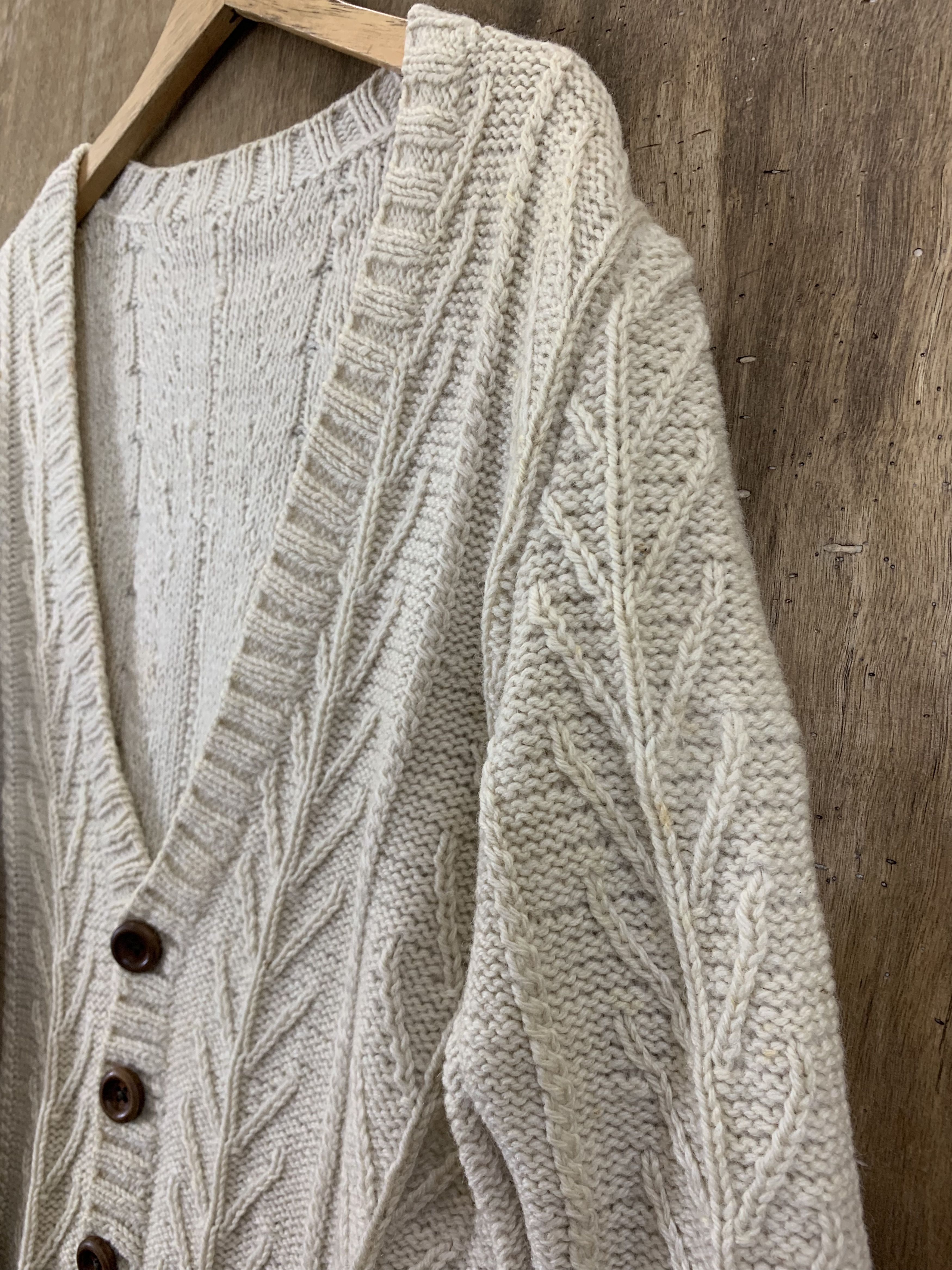 Japanese Brand Cardigan Cable Knit Cream Japanese Branded Streetwear Size M / US 6-8 / IT 42-44 - 8 Thumbnail