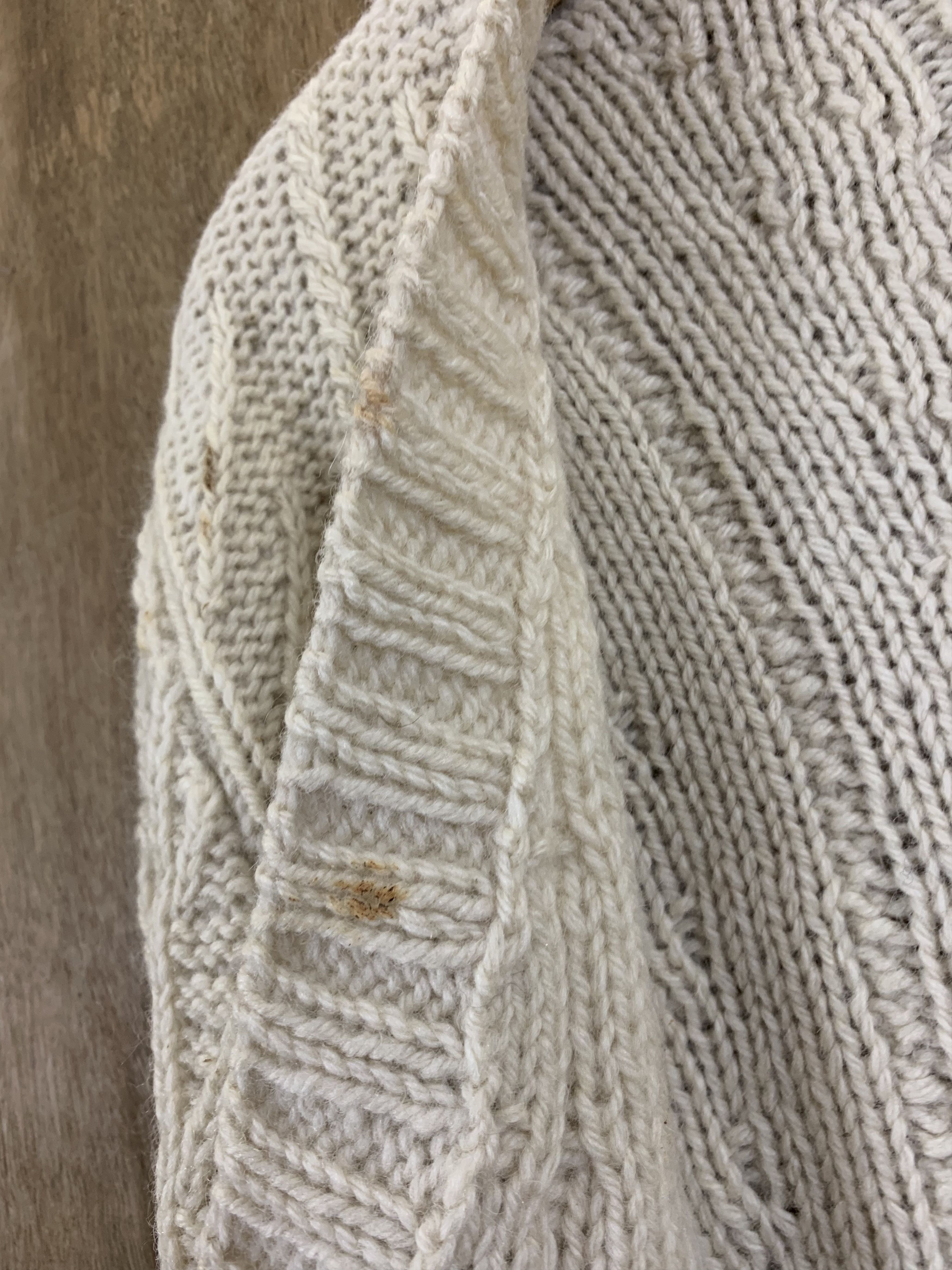 Japanese Brand Cardigan Cable Knit Cream Japanese Branded Streetwear Size M / US 6-8 / IT 42-44 - 11 Thumbnail