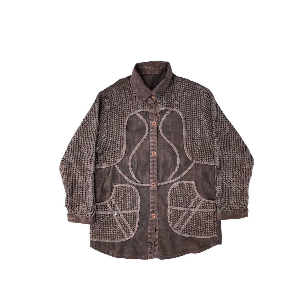 Designer × Japanese Brand 🔥LASTDROP🔥Japanese Patchwork Jumper Knit Nice Design Shirt Size L / US 10 / IT 46 - 1 Thumbnail