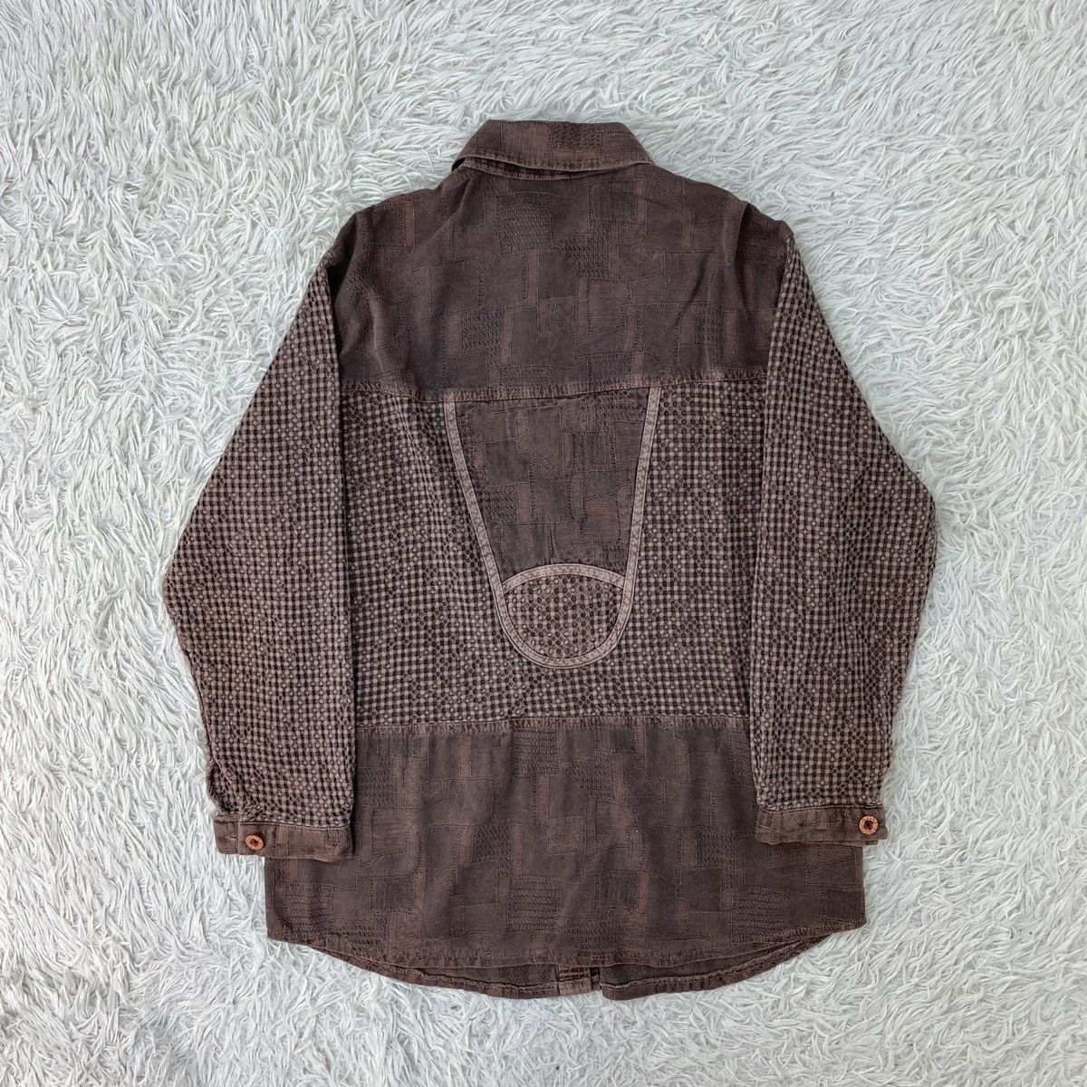 Designer × Japanese Brand 🔥LASTDROP🔥Japanese Patchwork Jumper Knit Nice Design Shirt Size L / US 10 / IT 46 - 7 Thumbnail