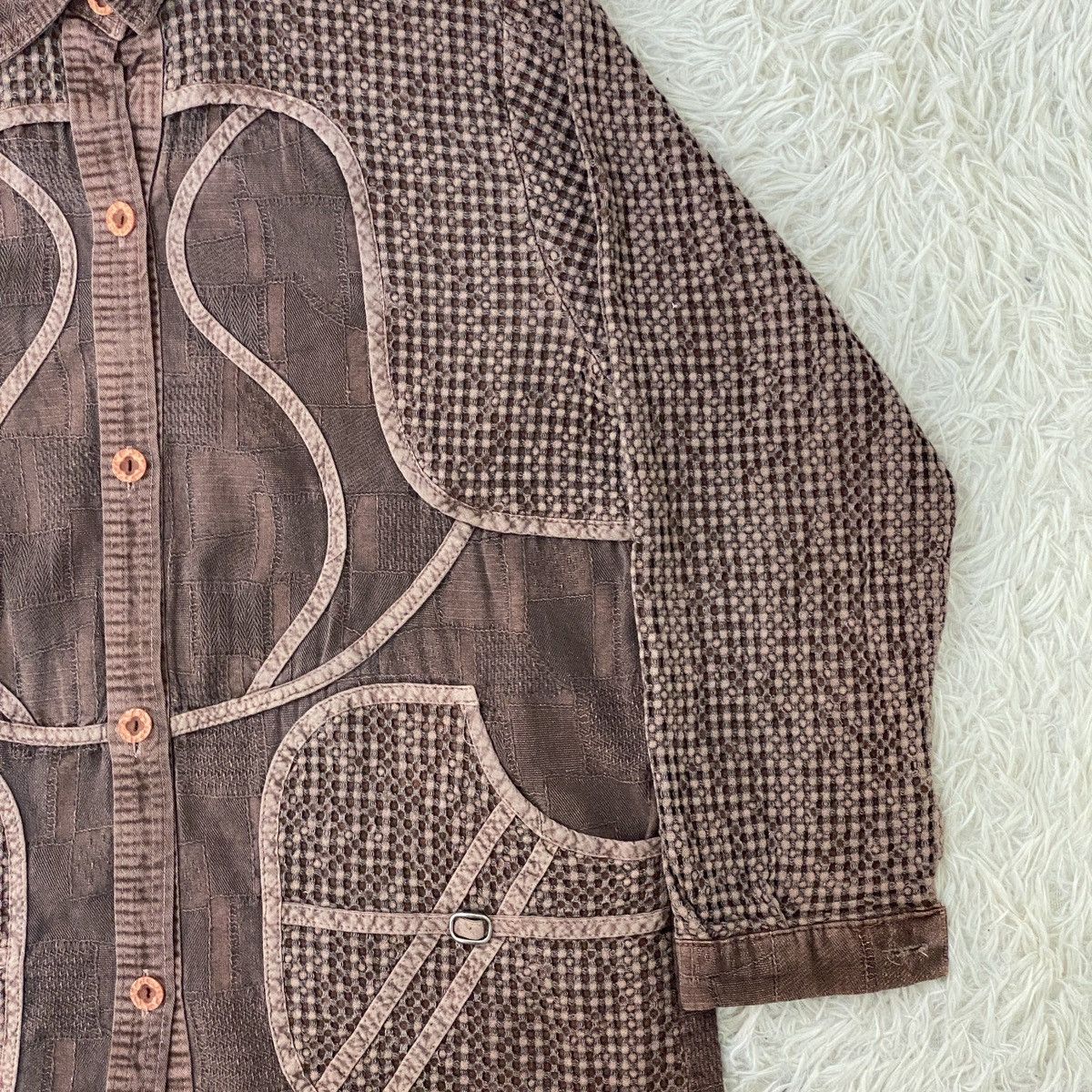 Designer × Japanese Brand 🔥LASTDROP🔥Japanese Patchwork Jumper Knit Nice Design Shirt Size L / US 10 / IT 46 - 5 Thumbnail