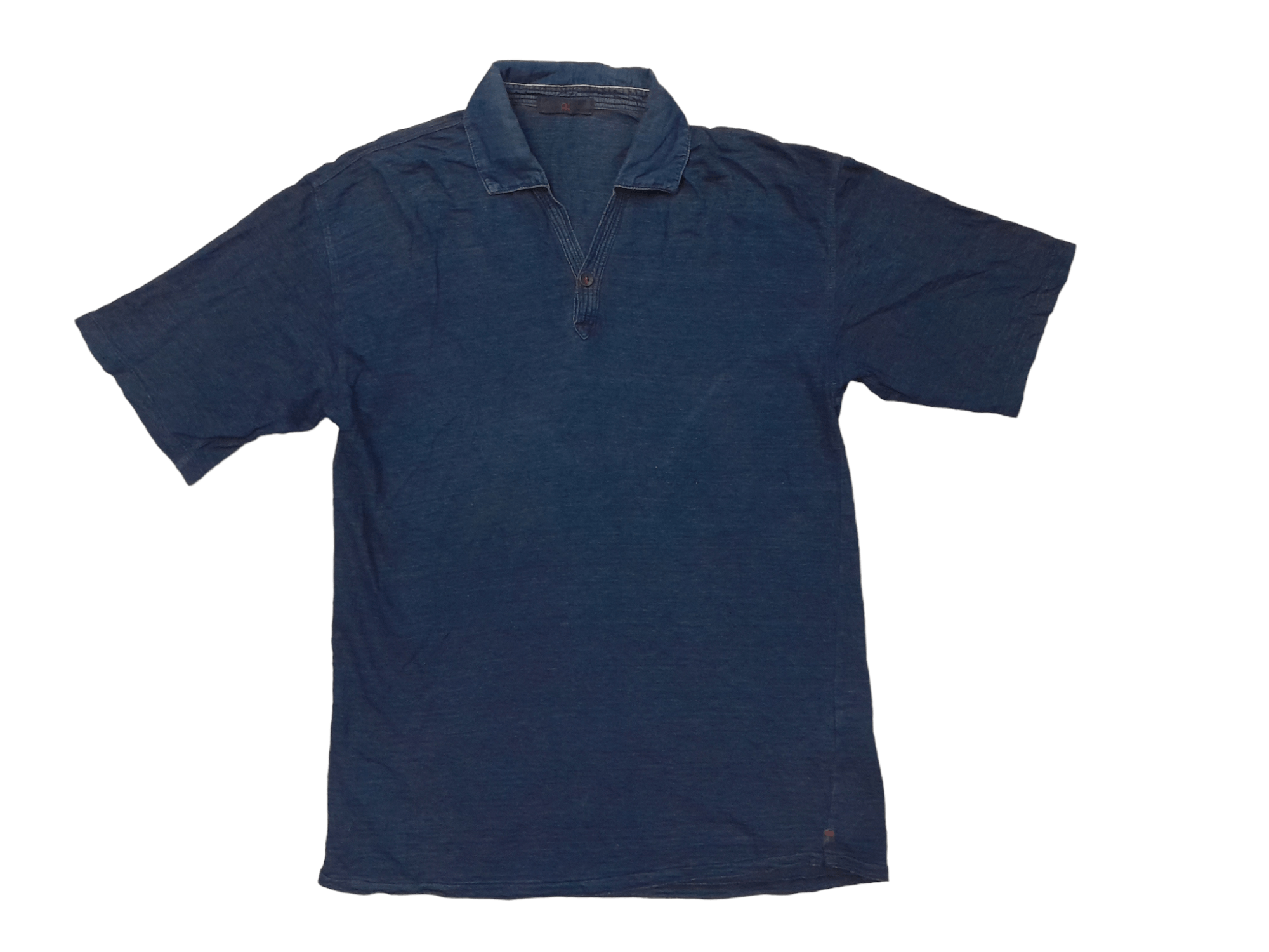 45rpm 45RPM indigo polo Shirt (E685) Size US S / EU 44-46 / 1 - 1 Thumbnail