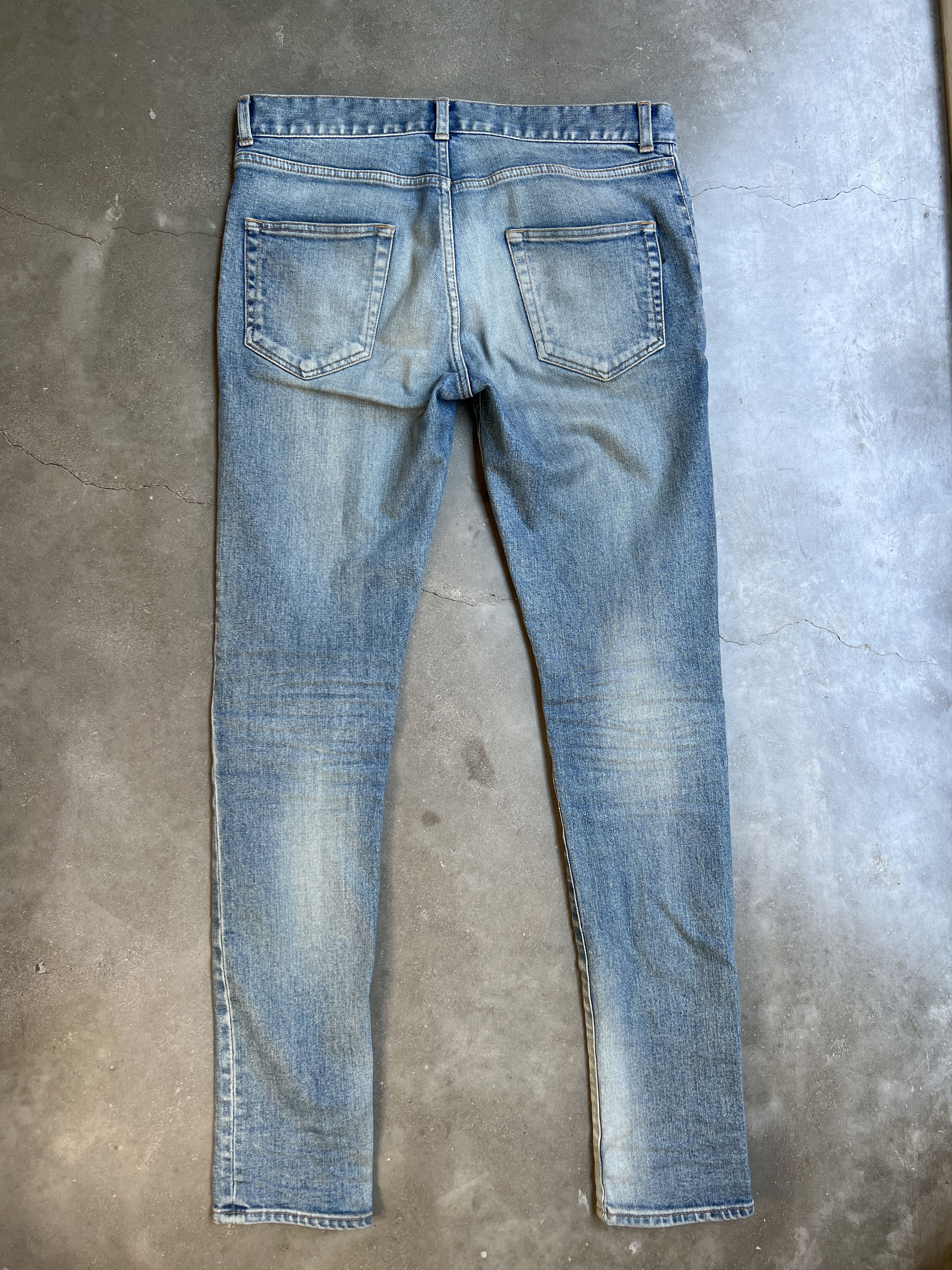 Saint Laurent Paris Saint Laurent Light Wash Skinny Jeans Size US 30 / EU 46 - 7 Thumbnail