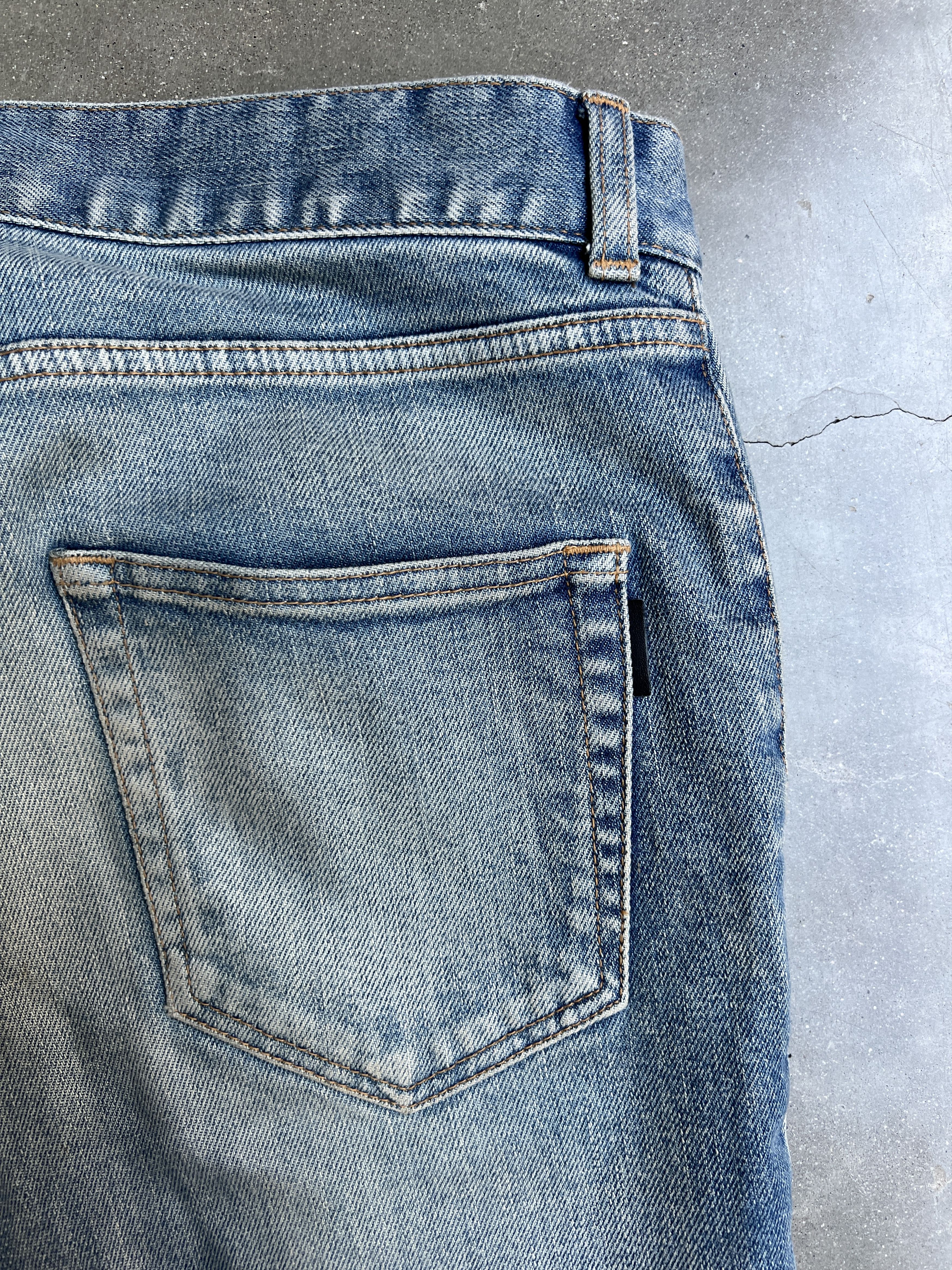 Saint Laurent Paris Saint Laurent Light Wash Skinny Jeans Size US 30 / EU 46 - 9 Thumbnail