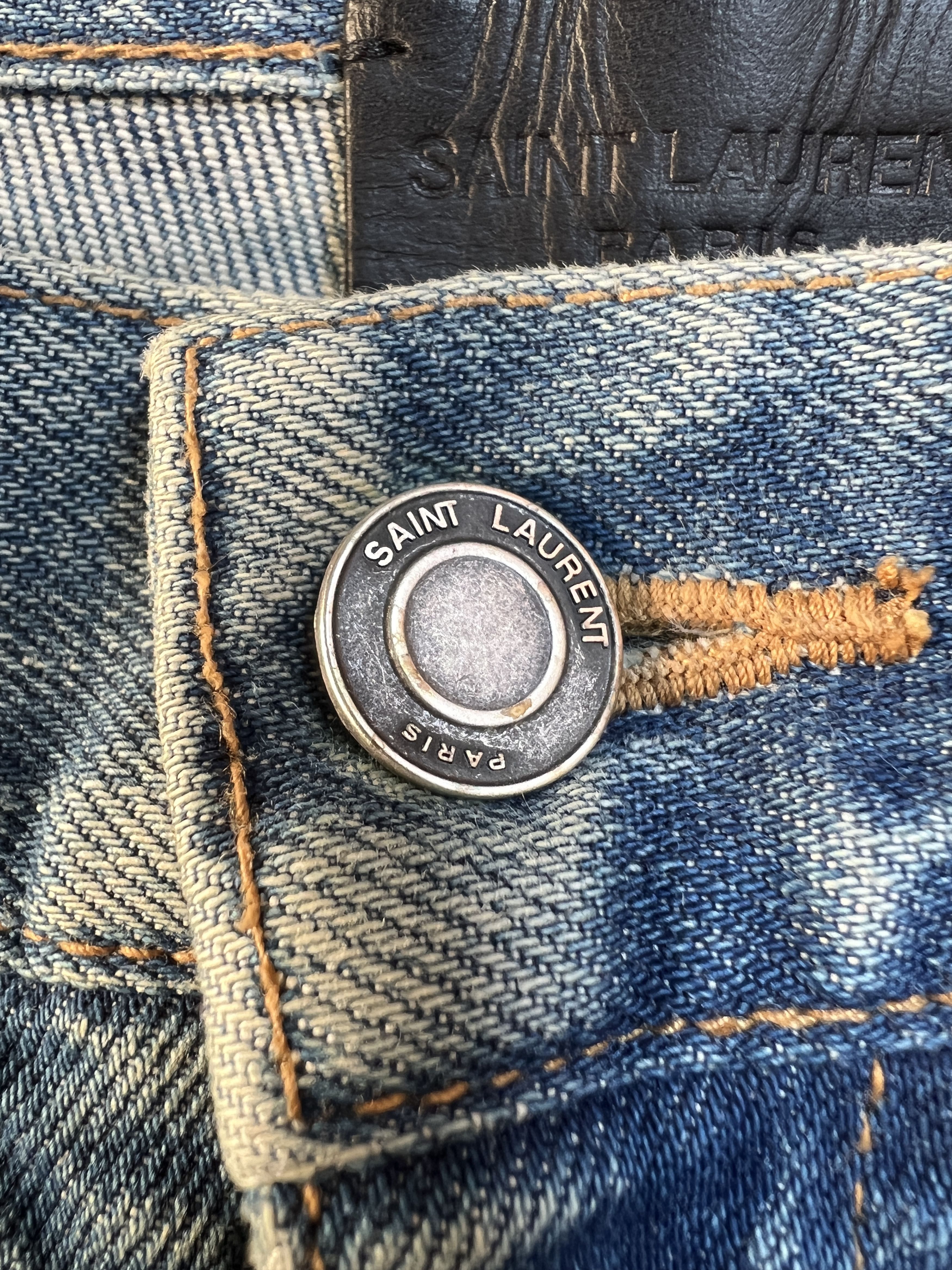 Saint Laurent Paris Saint Laurent Light Wash Skinny Jeans Size US 30 / EU 46 - 5 Thumbnail