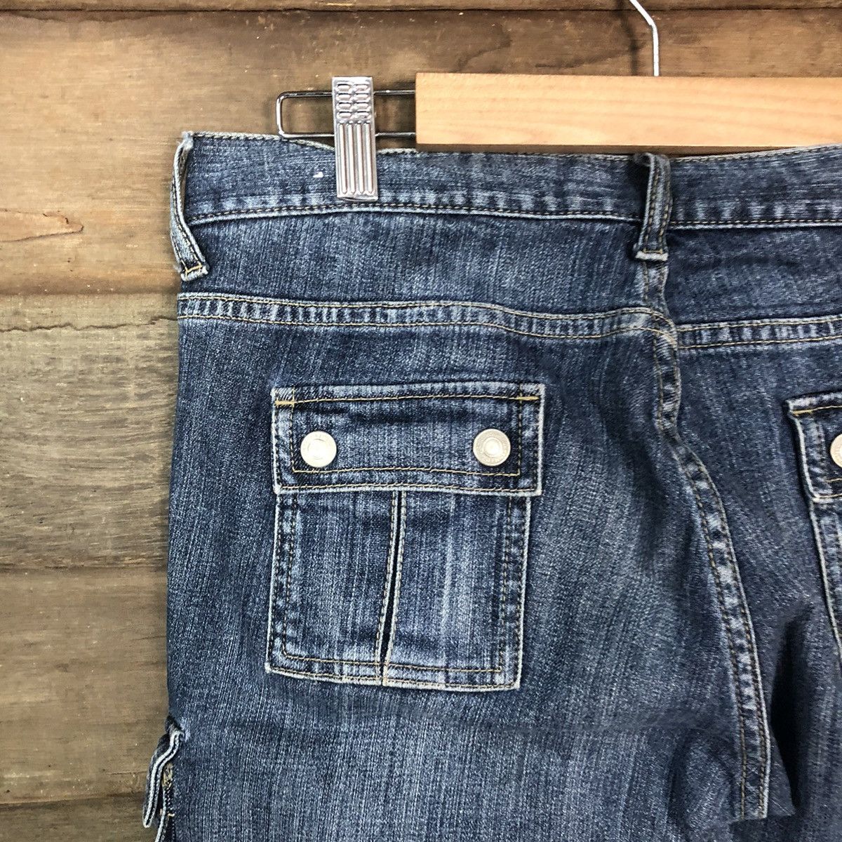 Japanese Brand Oririn Love Blue multipocket Denim Jeans #2408 Size 27" / US 4 / IT 40 - 14 Thumbnail
