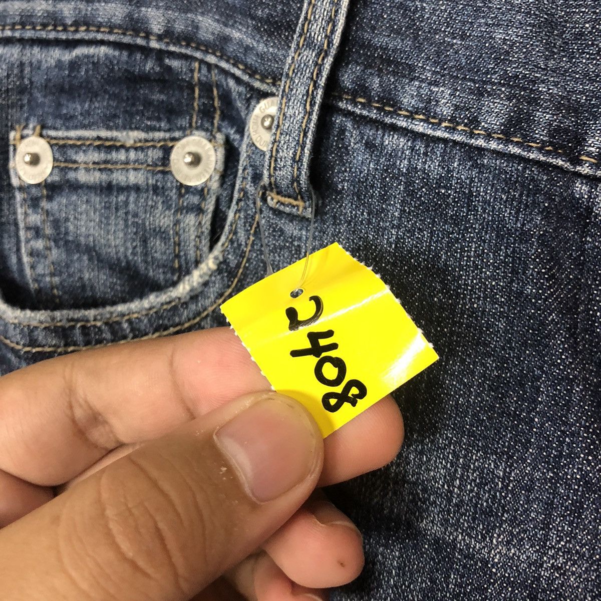 Japanese Brand Oririn Love Blue multipocket Denim Jeans #2408 Size 27" / US 4 / IT 40 - 10 Thumbnail