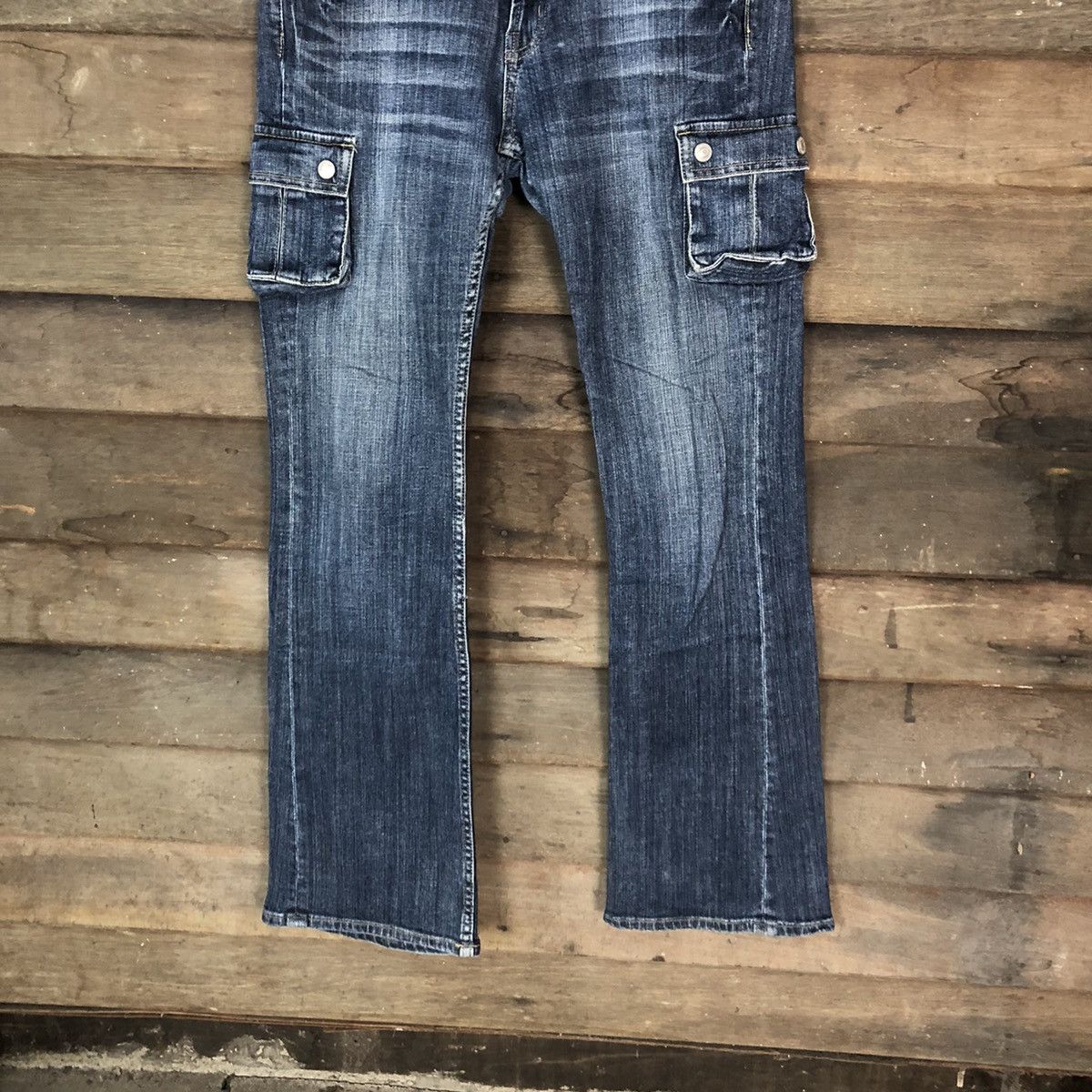 Japanese Brand Oririn Love Blue multipocket Denim Jeans #2408 Size 27" / US 4 / IT 40 - 3 Thumbnail