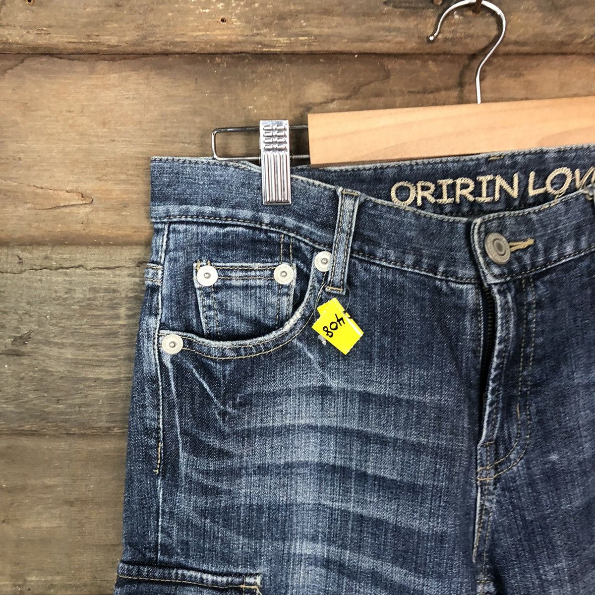 Japanese Brand Oririn Love Blue multipocket Denim Jeans #2408 Size 27" / US 4 / IT 40 - 4 Thumbnail