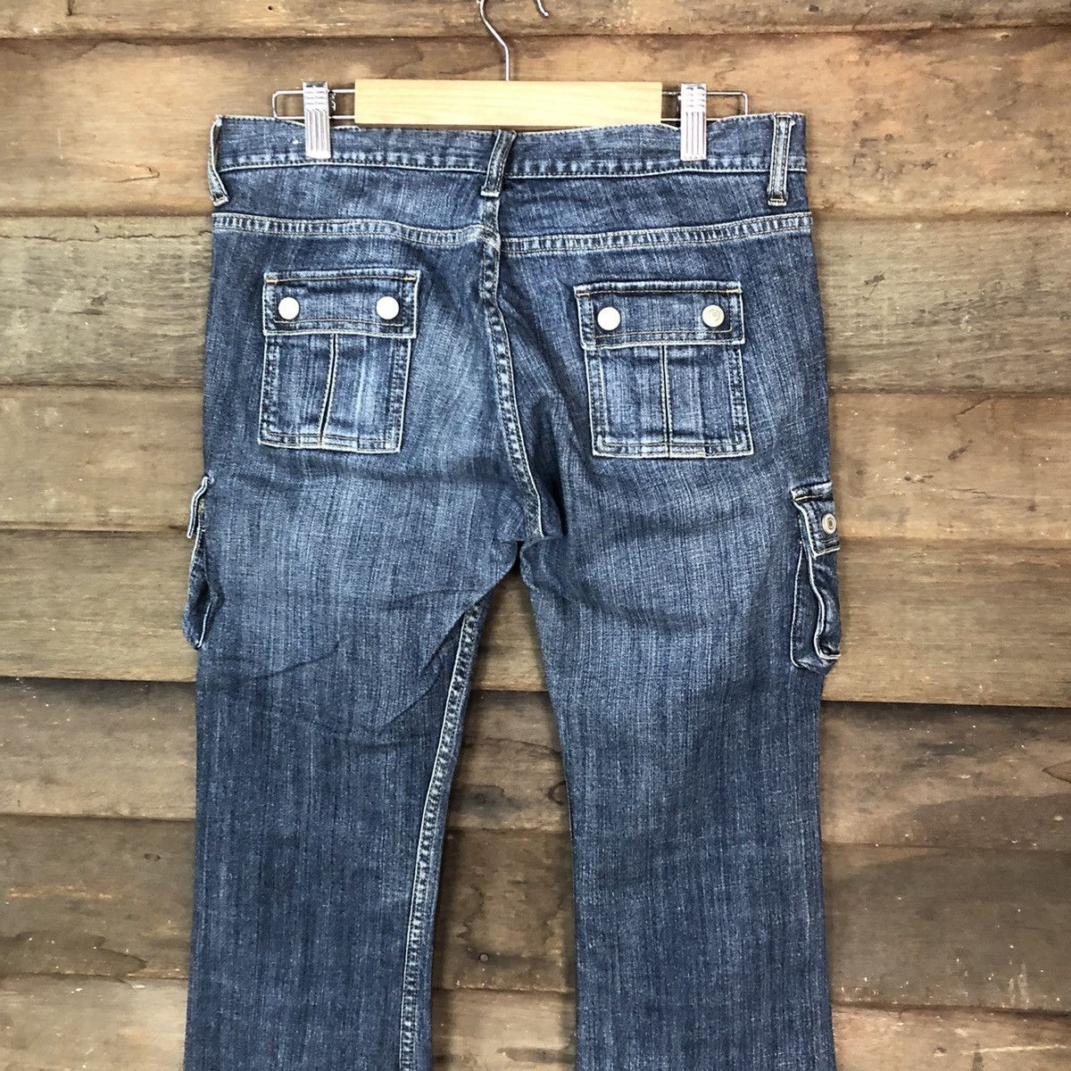 Japanese Brand Oririn Love Blue multipocket Denim Jeans #2408 Size 27" / US 4 / IT 40 - 12 Thumbnail