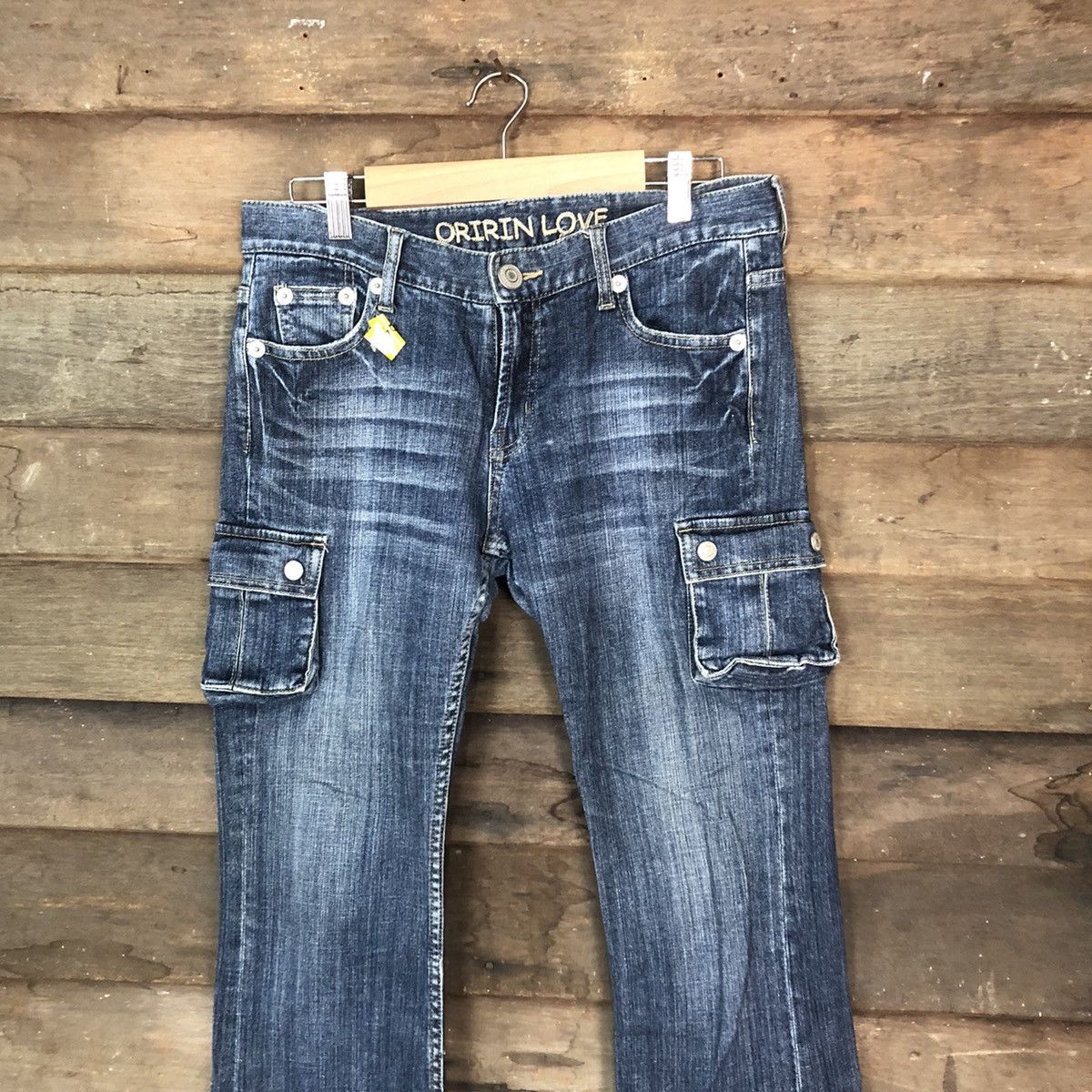 Japanese Brand Oririn Love Blue multipocket Denim Jeans #2408 Size 27" / US 4 / IT 40 - 2 Thumbnail