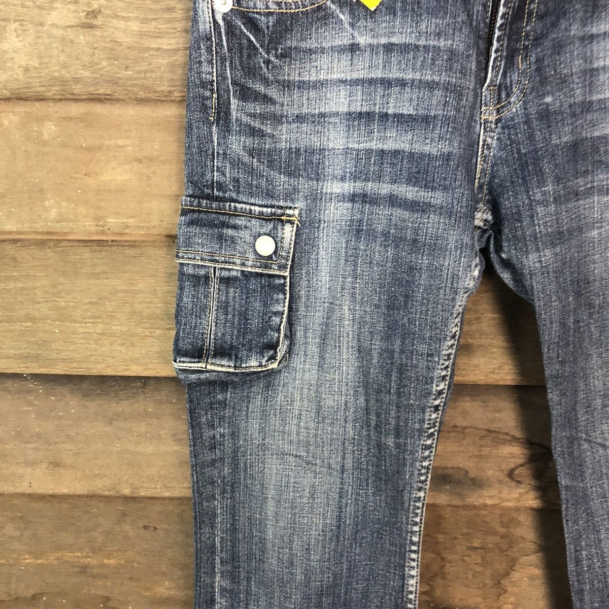 Japanese Brand Oririn Love Blue multipocket Denim Jeans #2408 Size 27" / US 4 / IT 40 - 6 Thumbnail