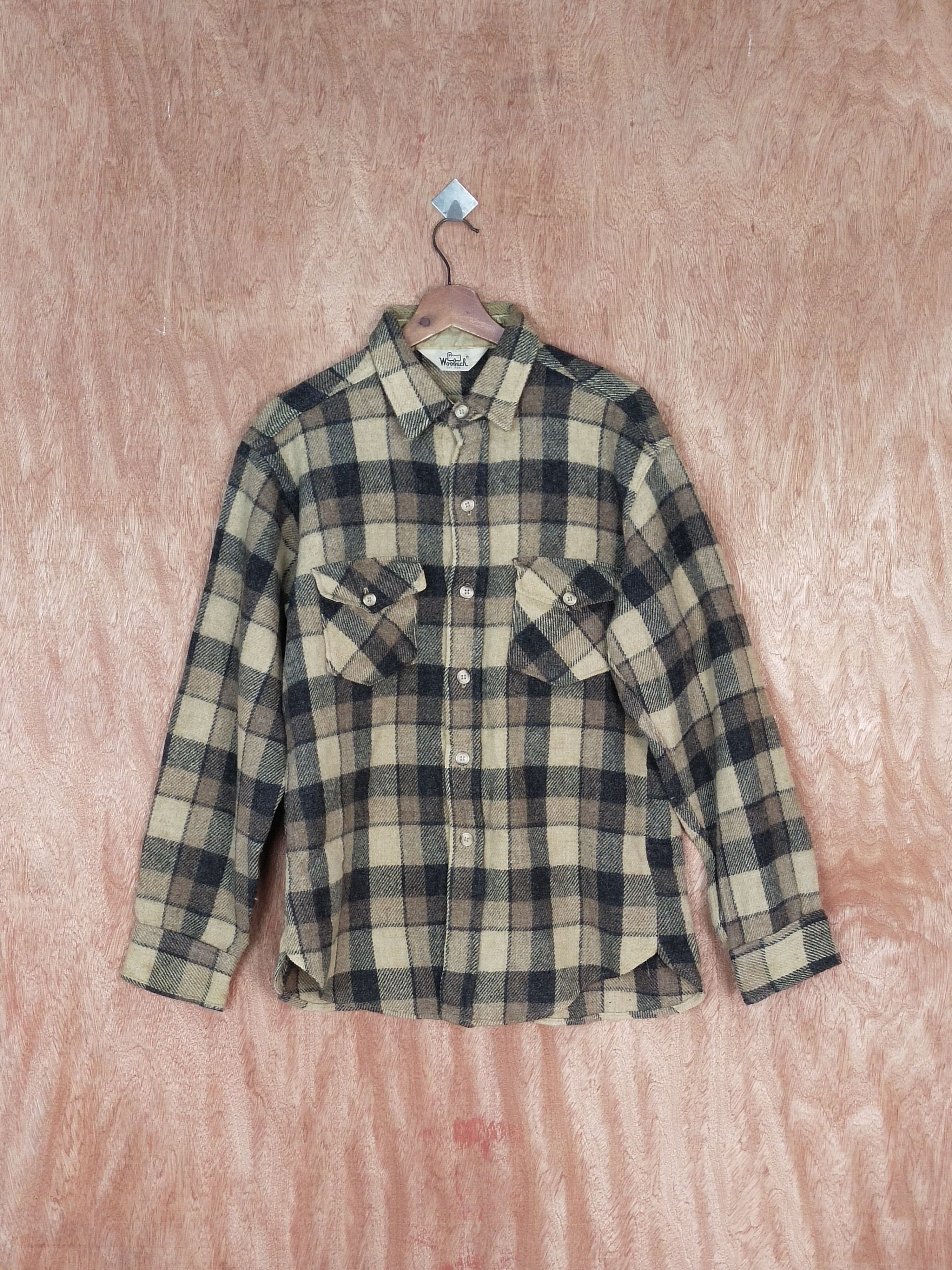 90' Woolrich checkered flannel vintage #S190DL
