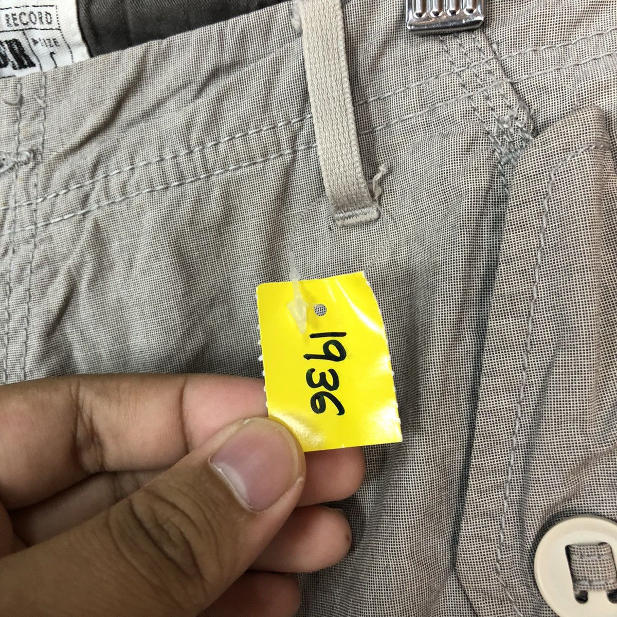 Japanese Brand DL Back Number Grey Cargo Multipocket Pants #1936 Size US 30 / EU 46 - 10 Thumbnail