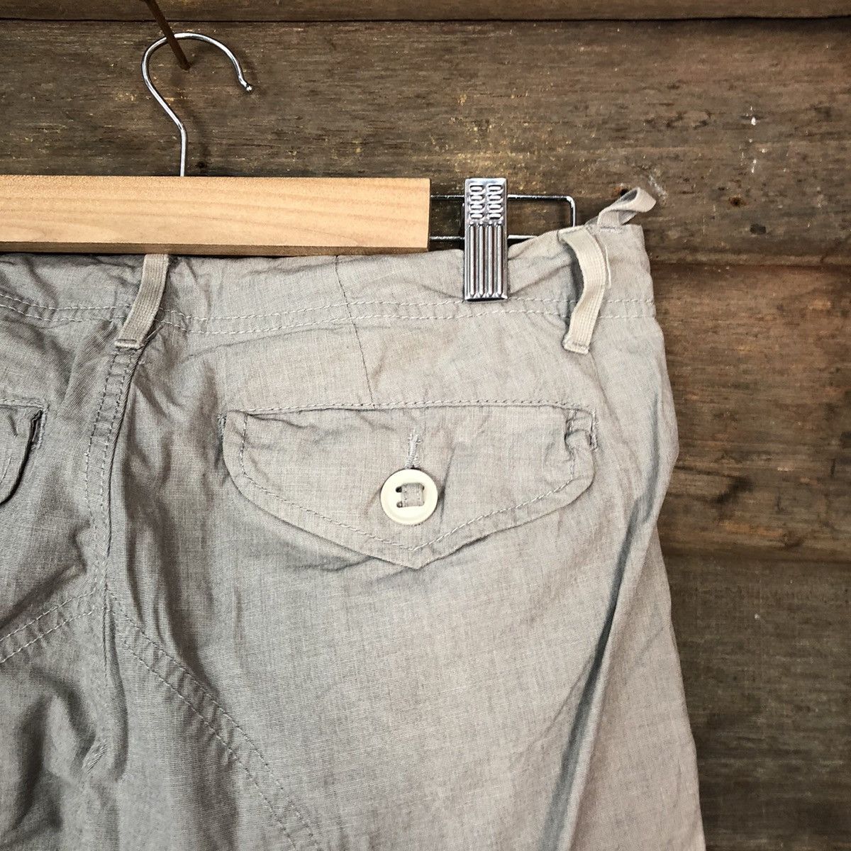 Japanese Brand DL Back Number Grey Cargo Multipocket Pants #1936 Size US 30 / EU 46 - 15 Thumbnail