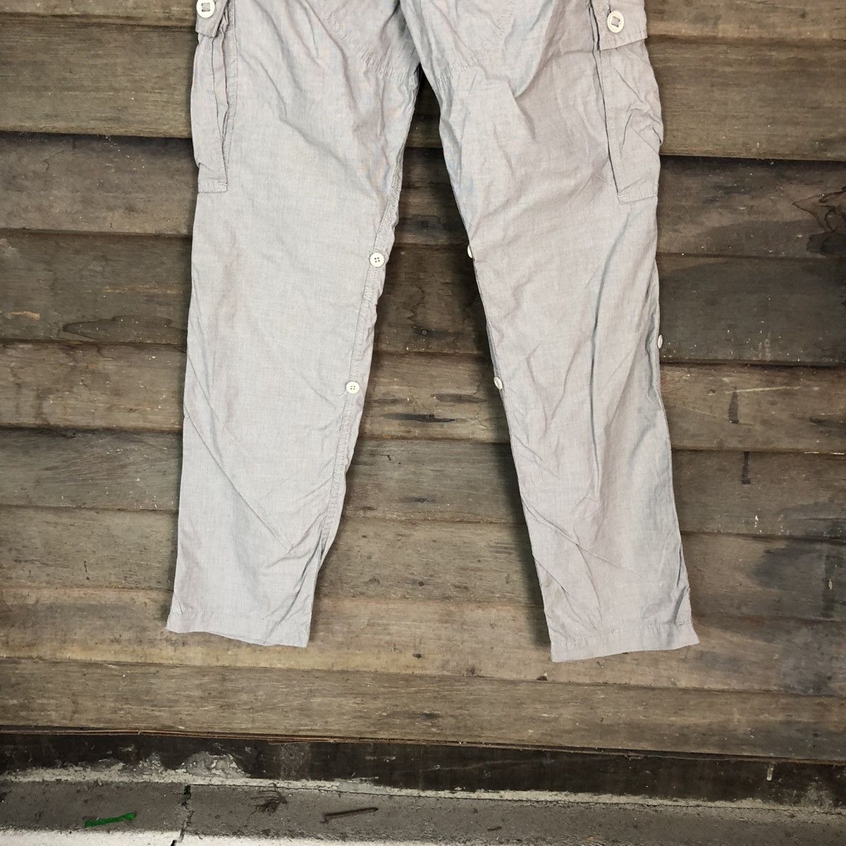 Japanese Brand DL Back Number Grey Cargo Multipocket Pants #1936 Size US 30 / EU 46 - 13 Thumbnail