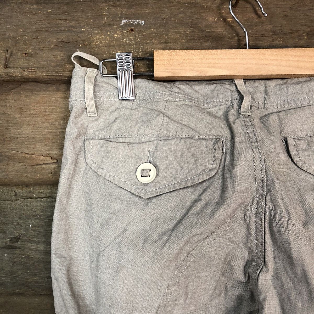 Japanese Brand DL Back Number Grey Cargo Multipocket Pants #1936 Size US 30 / EU 46 - 14 Thumbnail