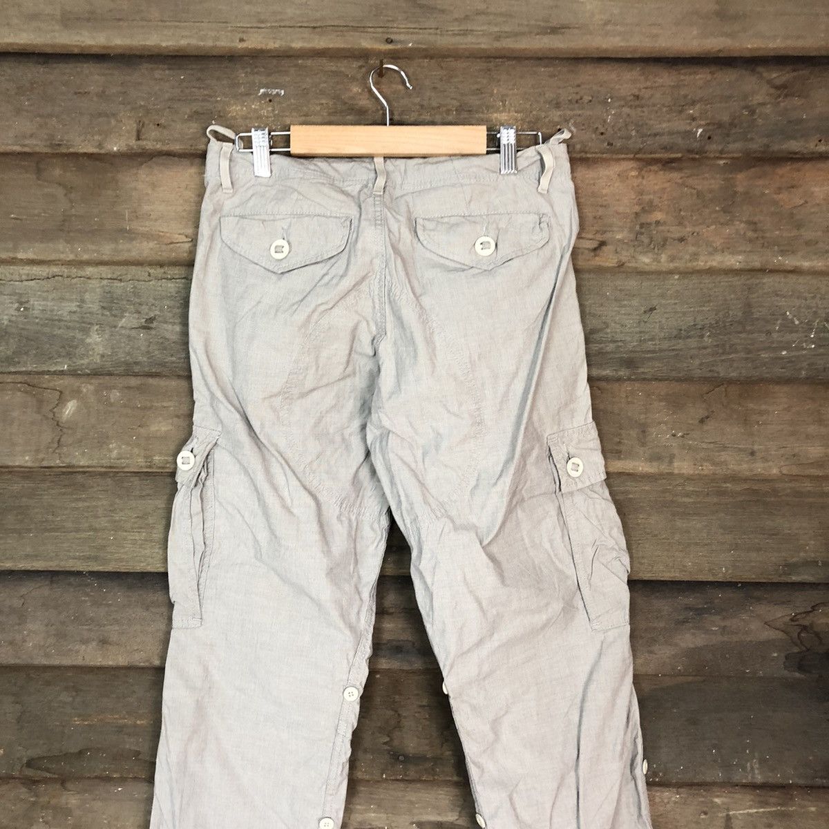 Japanese Brand DL Back Number Grey Cargo Multipocket Pants #1936 Size US 30 / EU 46 - 12 Thumbnail