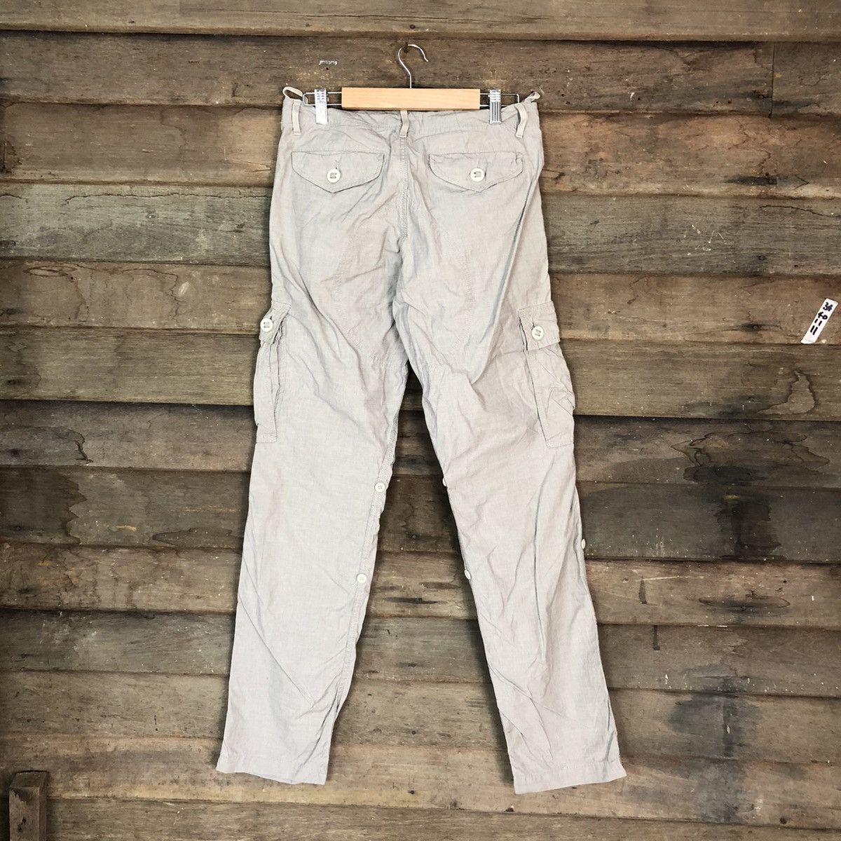 Japanese Brand DL Back Number Grey Cargo Multipocket Pants #1936 Size US 30 / EU 46 - 11 Thumbnail
