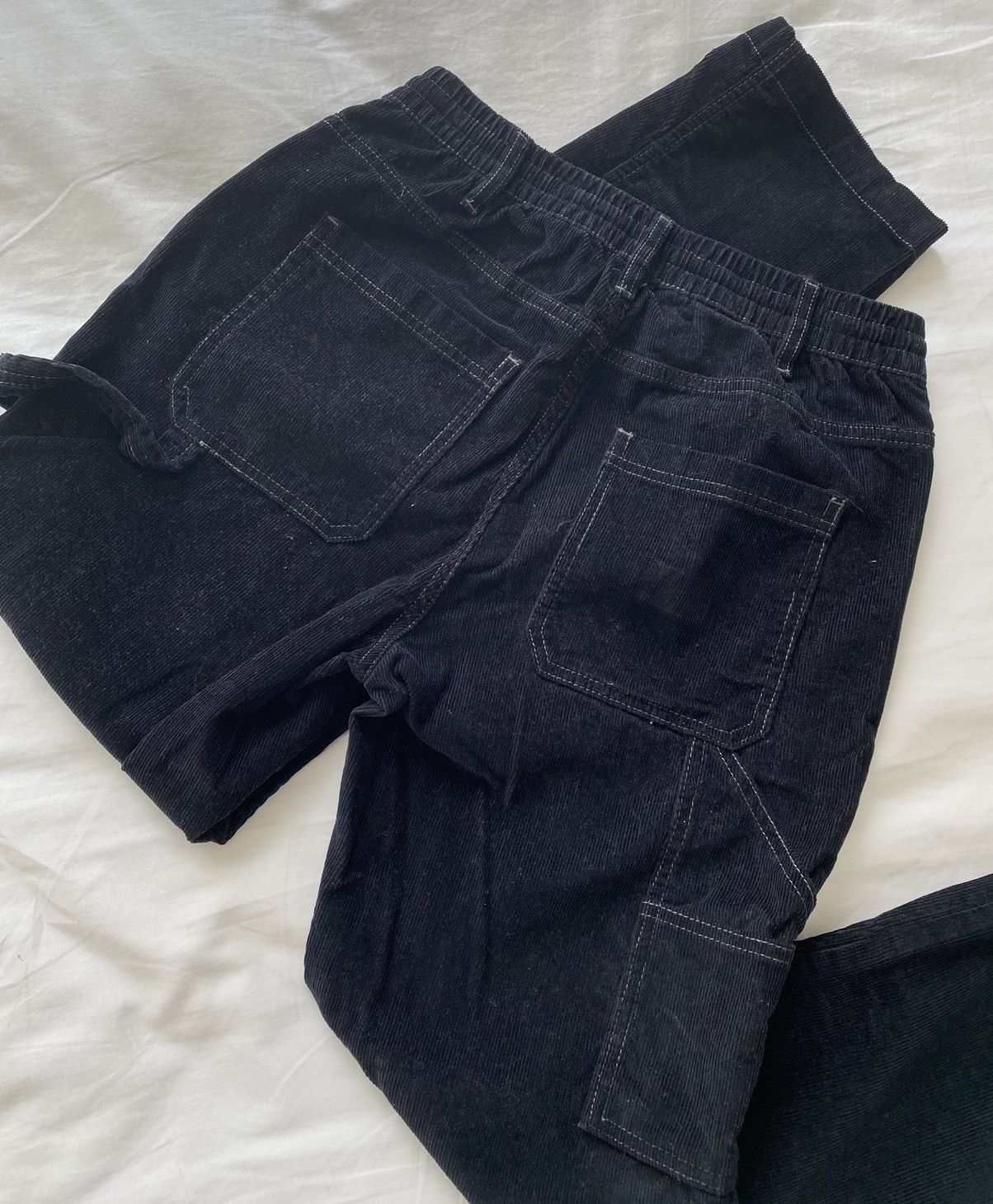 Japanese Brand Black Corduroy Carpenter Pants 30x30 Size US 30 / EU 46 - 1 Thumbnail