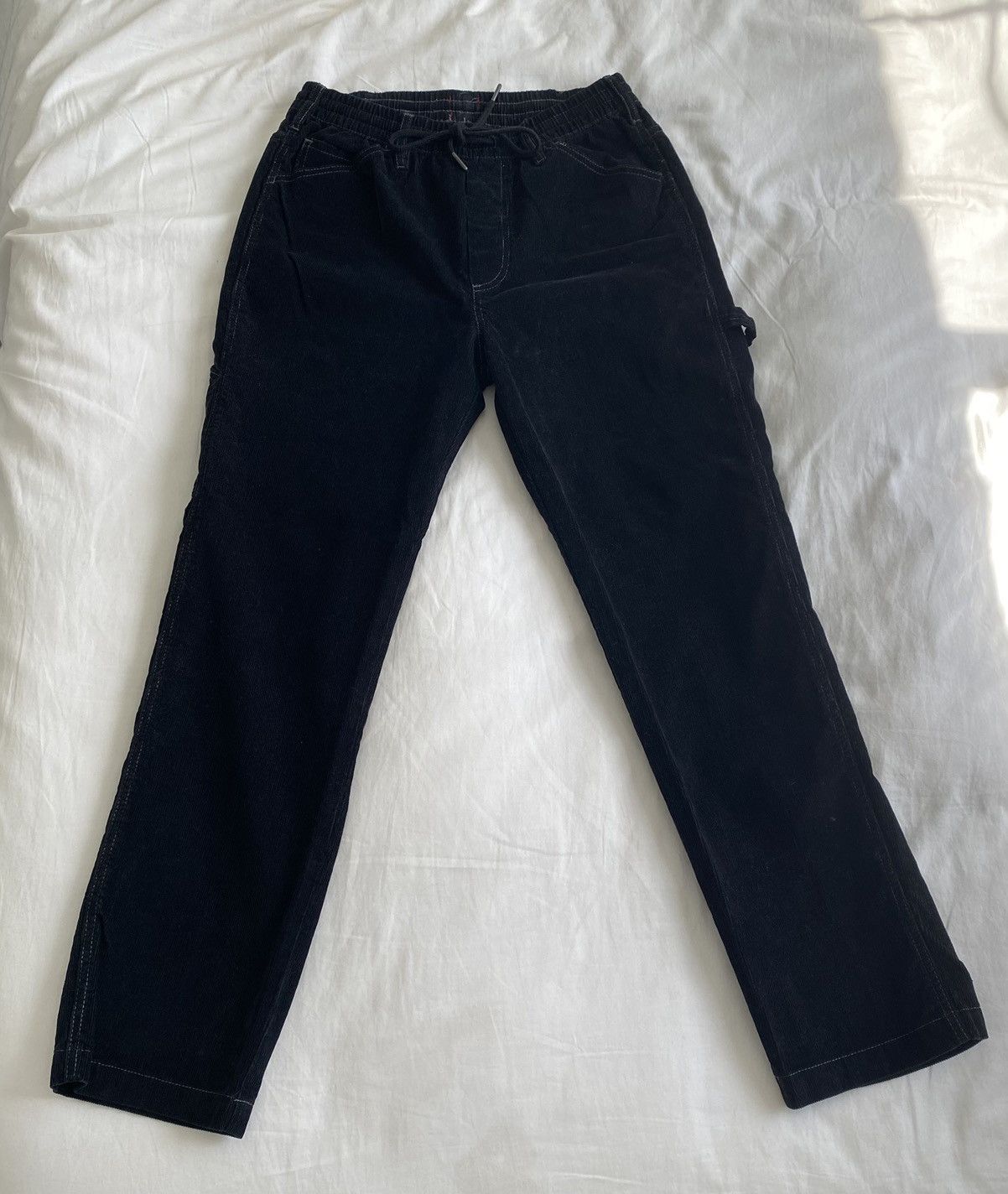 Japanese Brand Black Corduroy Carpenter Pants 30x30 Size US 30 / EU 46 - 3 Thumbnail