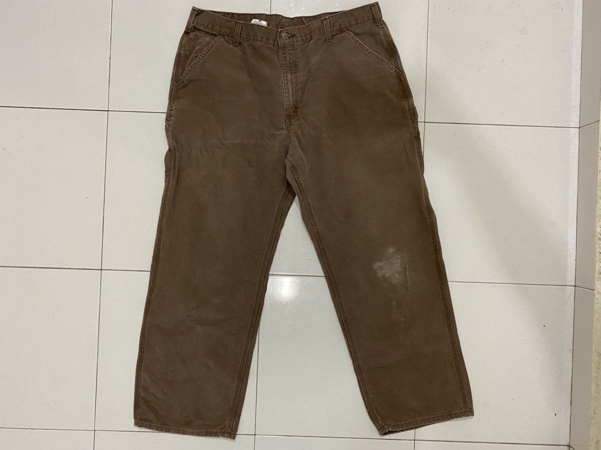 Carhartt VTG Faded Carhartt Carpenter Worker Pants Size US 40 / EU 56 - 4 Thumbnail