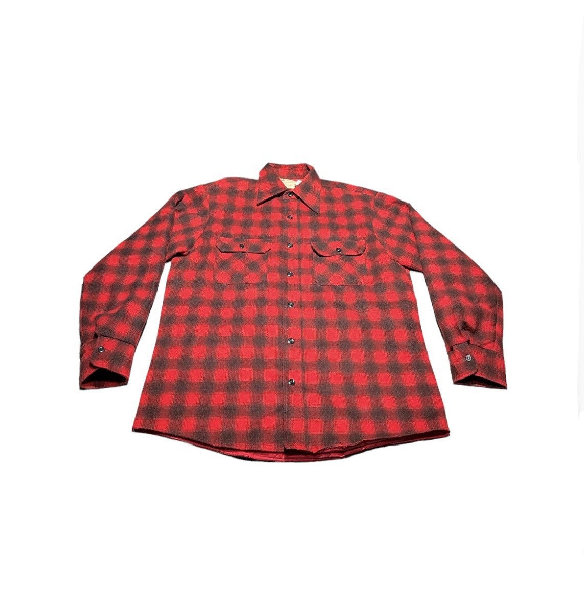 Vintage 70s Sears fieldmaster quilt lined flannel shirt