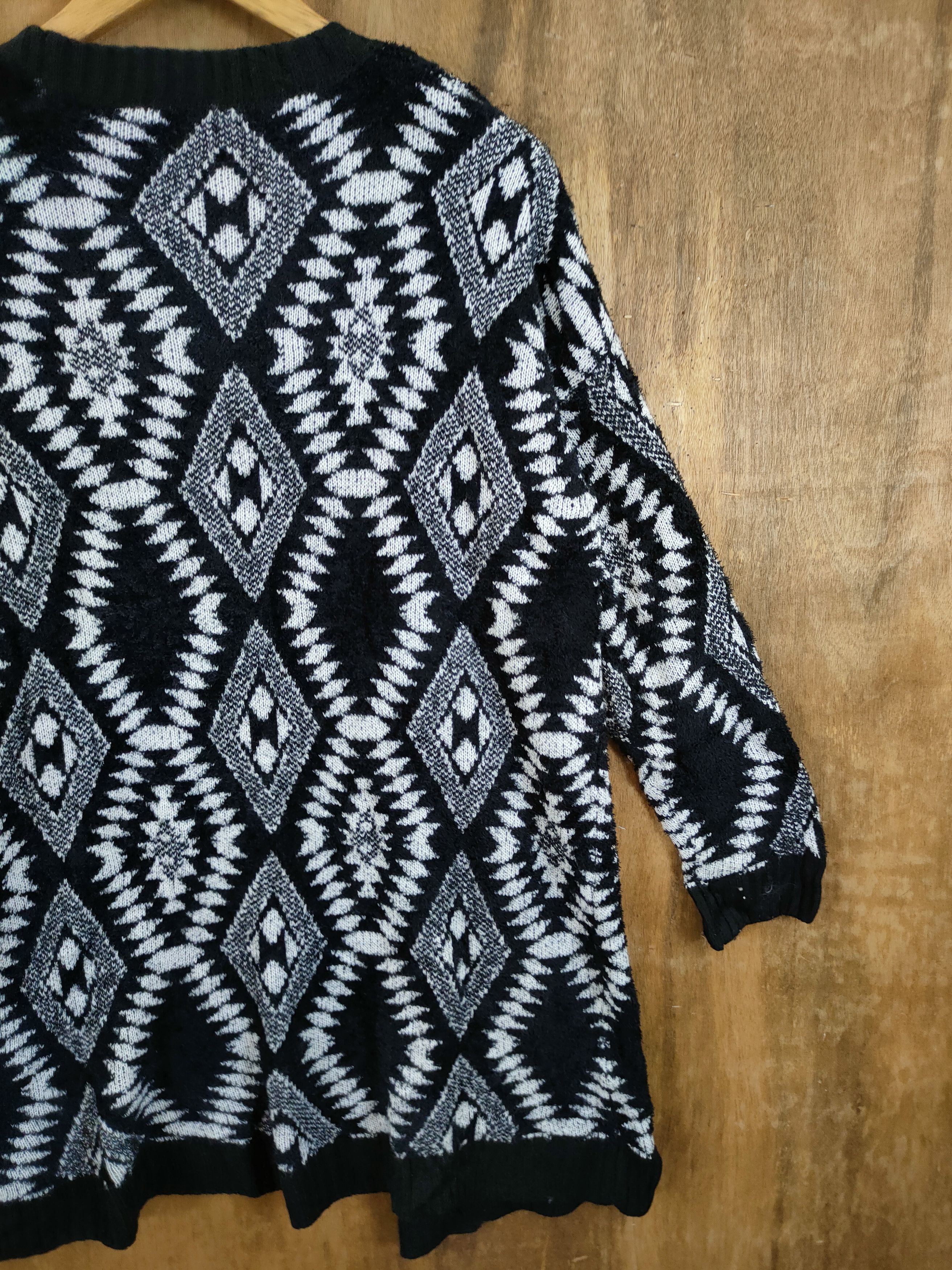 Homespun Knitwear DL Raf Raf cardigan navajo mohair knitwear art #46-1012 Size US L / EU 52-54 / 3 - 11 Thumbnail