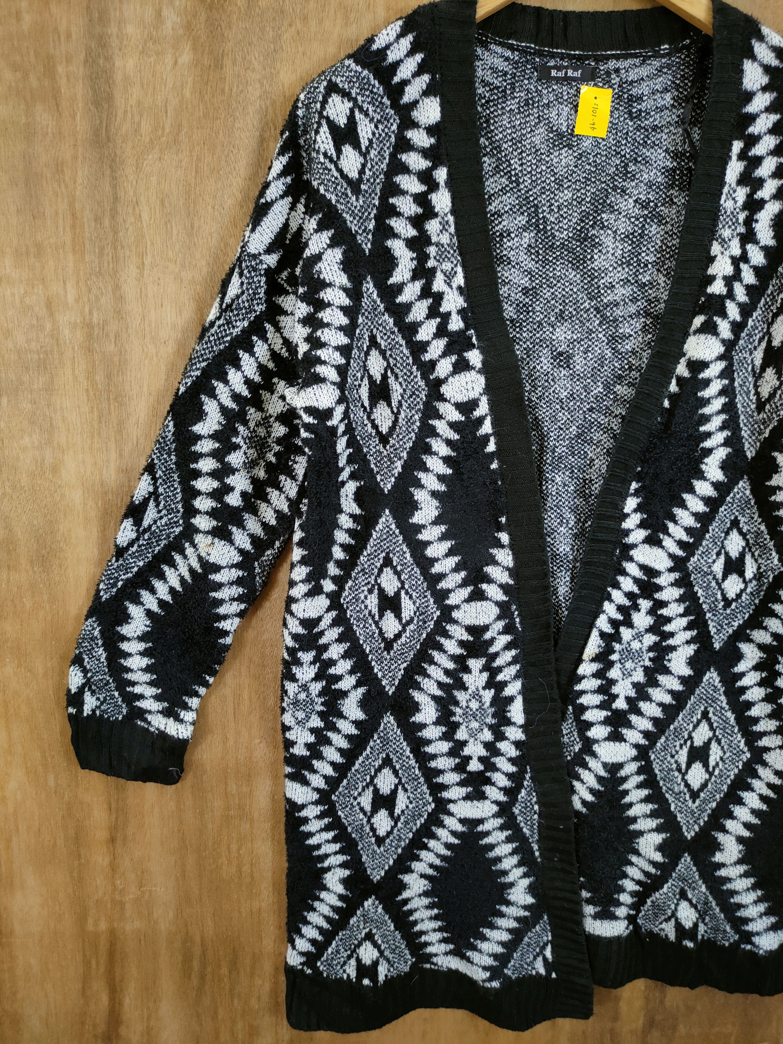 Homespun Knitwear DL Raf Raf cardigan navajo mohair knitwear art #46-1012 Size US L / EU 52-54 / 3 - 2 Thumbnail