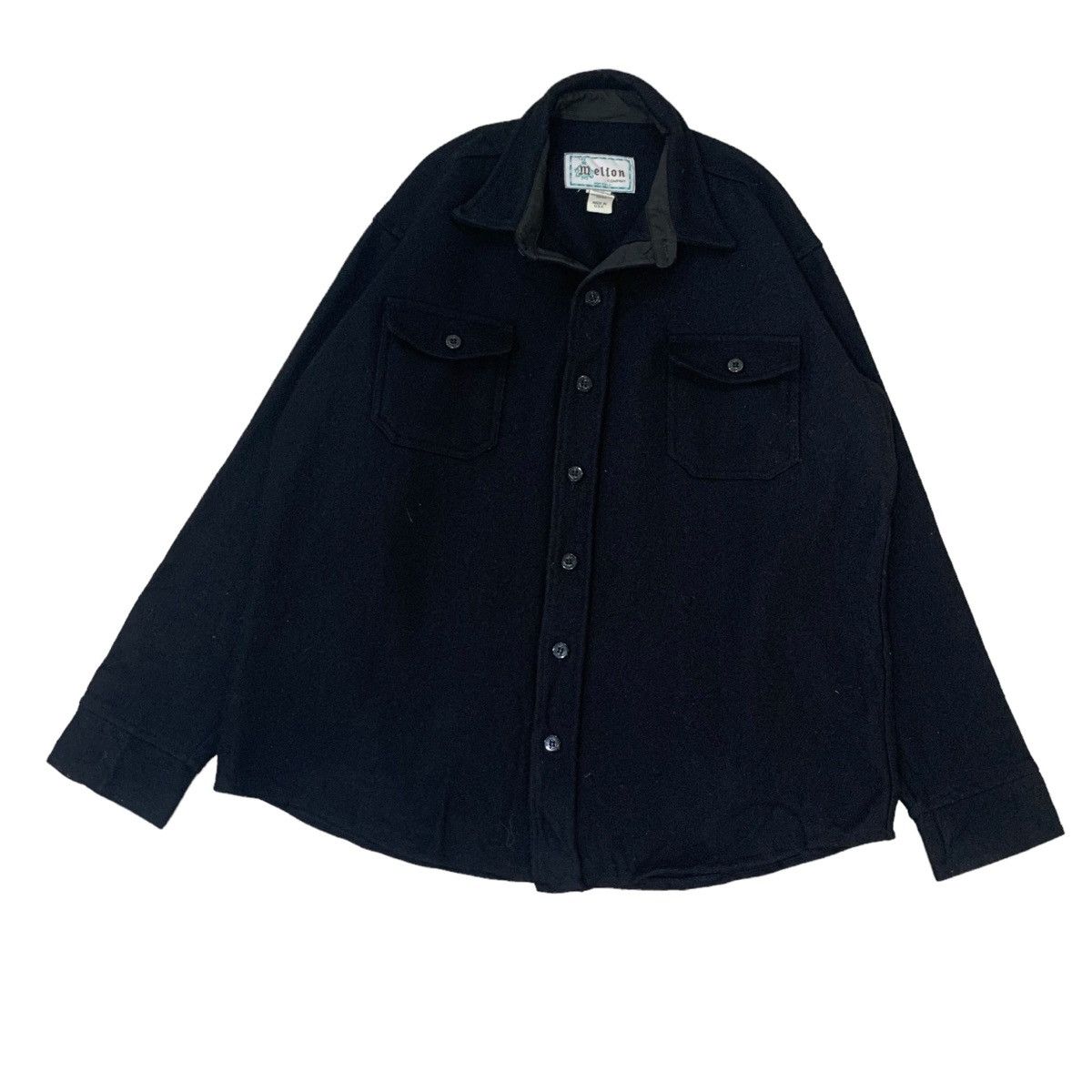 Vintage Vintage 80s Melton Double Pocket Wool Jacket Size US L / EU 52-54 / 3 - 3 Thumbnail