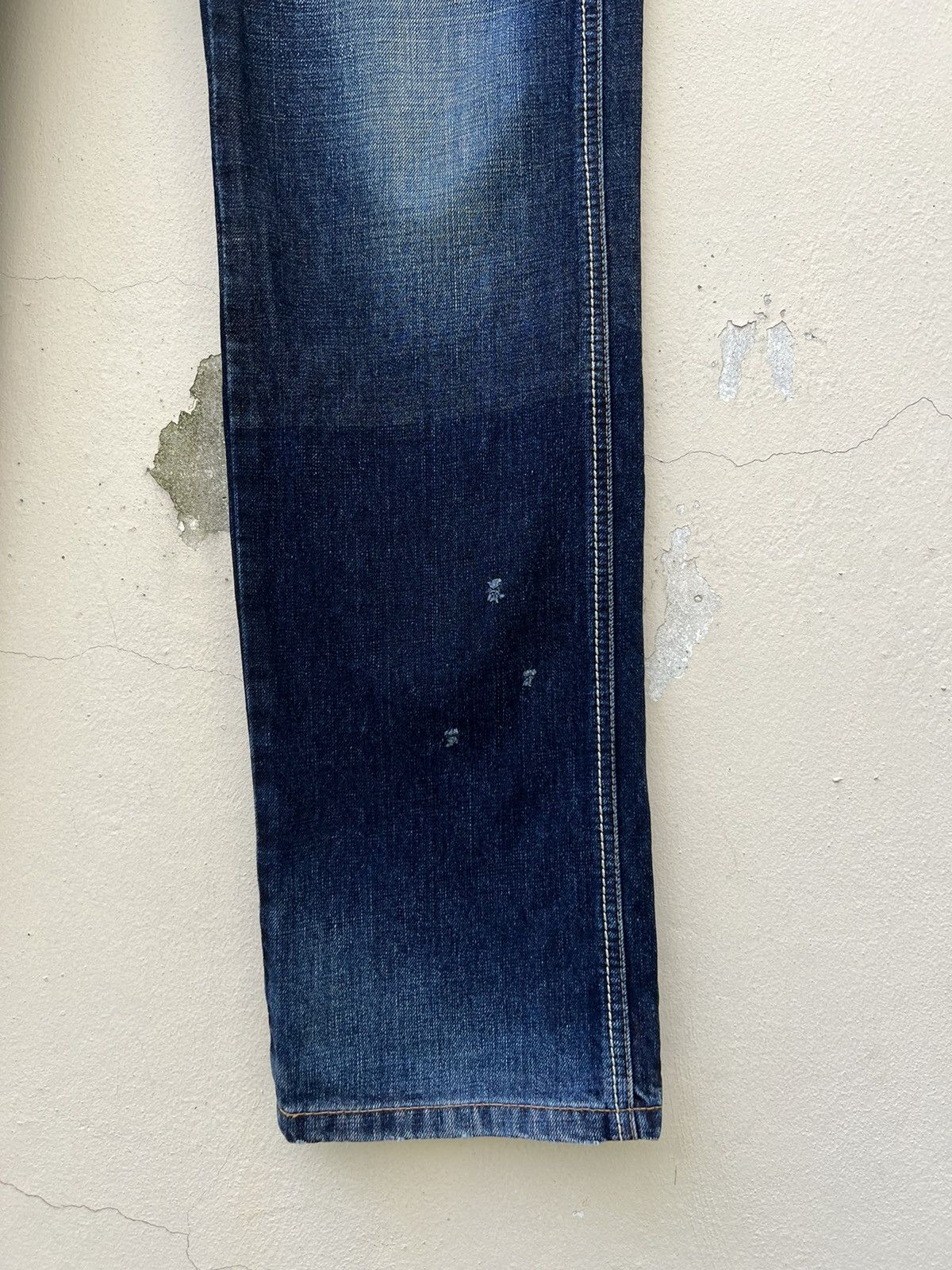 Marithe + Francois Girbaud Vintage MFG Rips Distressed Denim Contrast Colour Jeans Size US 32 / EU 48 - 14 Thumbnail