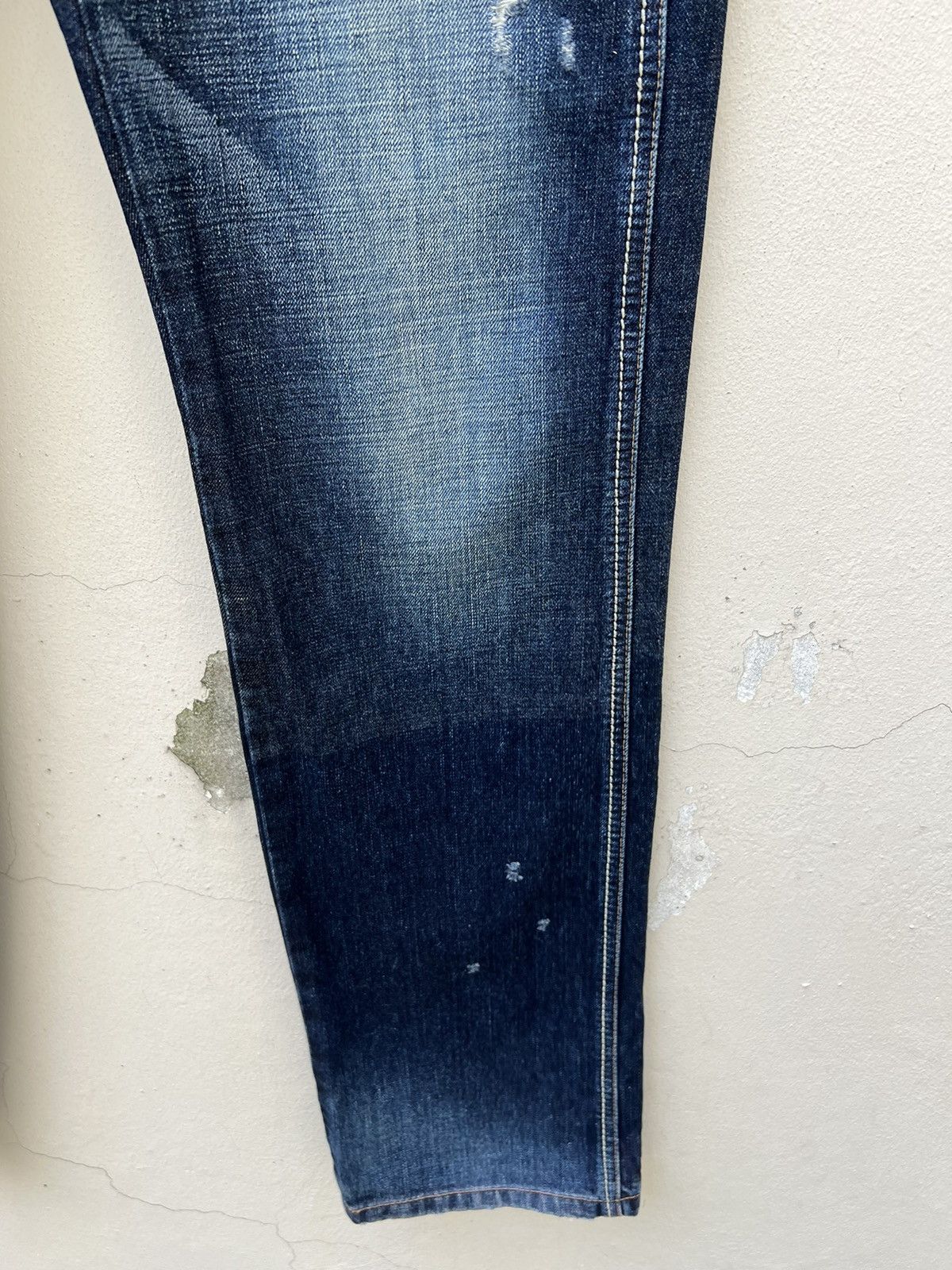 Marithe + Francois Girbaud Vintage MFG Rips Distressed Denim Contrast Colour Jeans Size US 32 / EU 48 - 13 Thumbnail