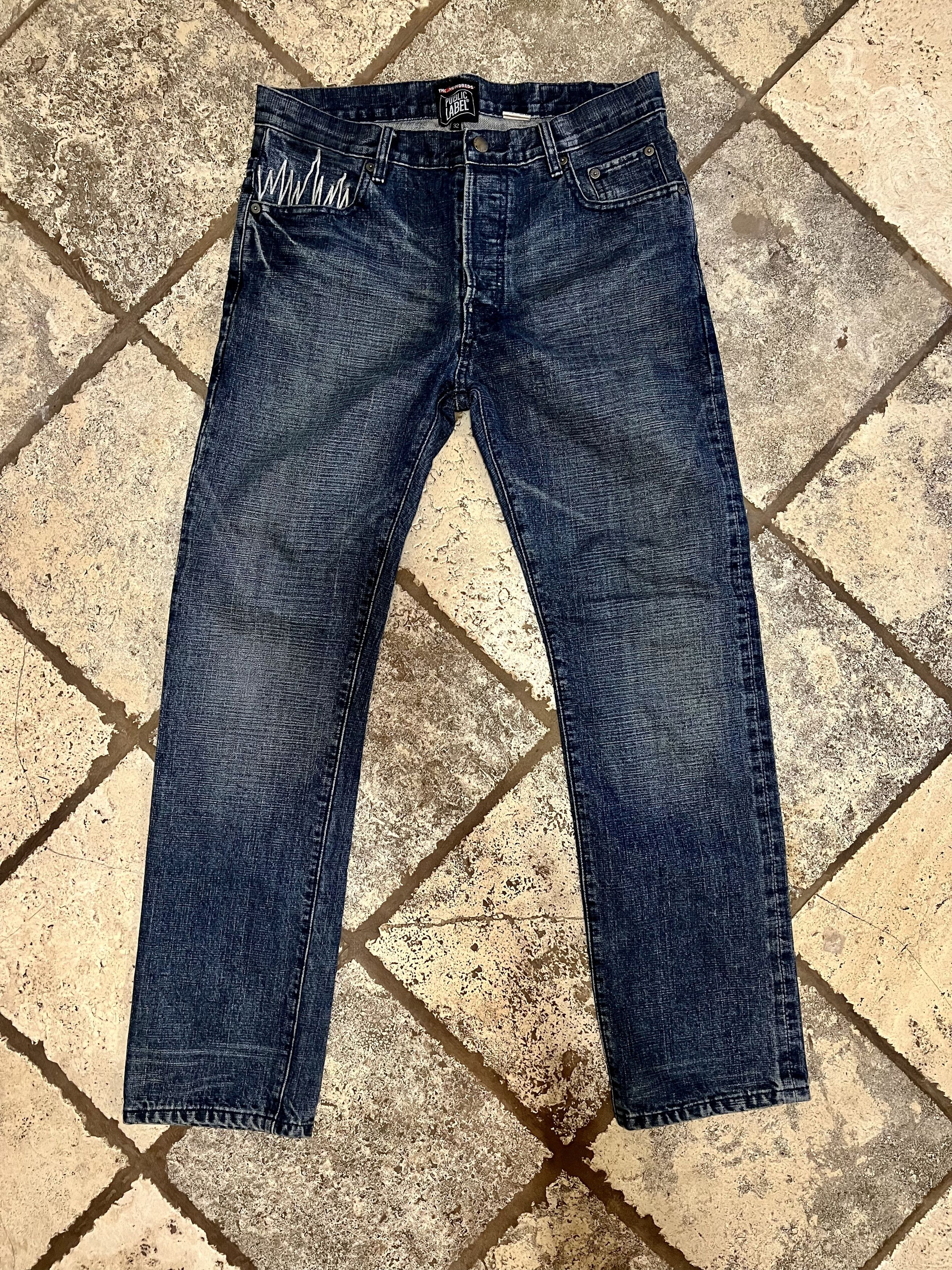 Public Label Jags selvedge blue denim