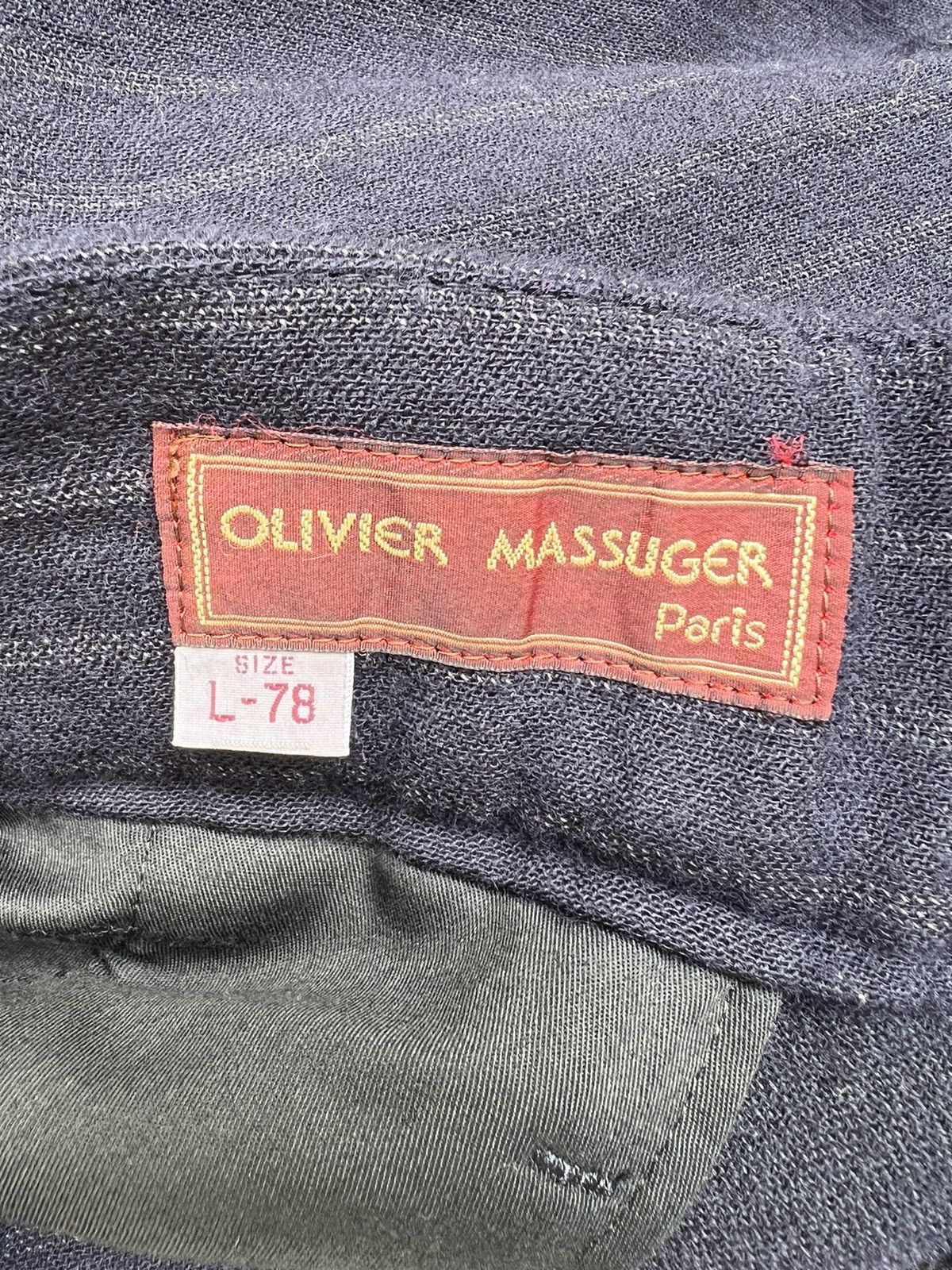 Issey Miyake 90s OLIVIER MASSUGER Paris High Waist Stripes Baggy Trouser Size US 29 - 15 Thumbnail
