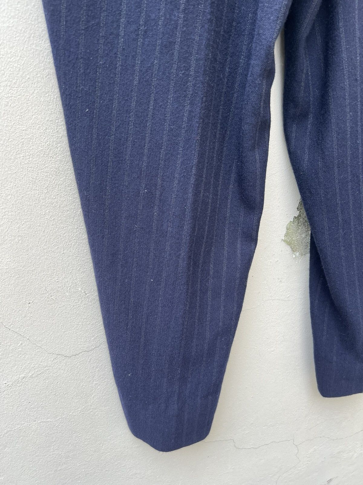 Issey Miyake 90s OLIVIER MASSUGER Paris High Waist Stripes Baggy Trouser Size US 29 - 10 Thumbnail