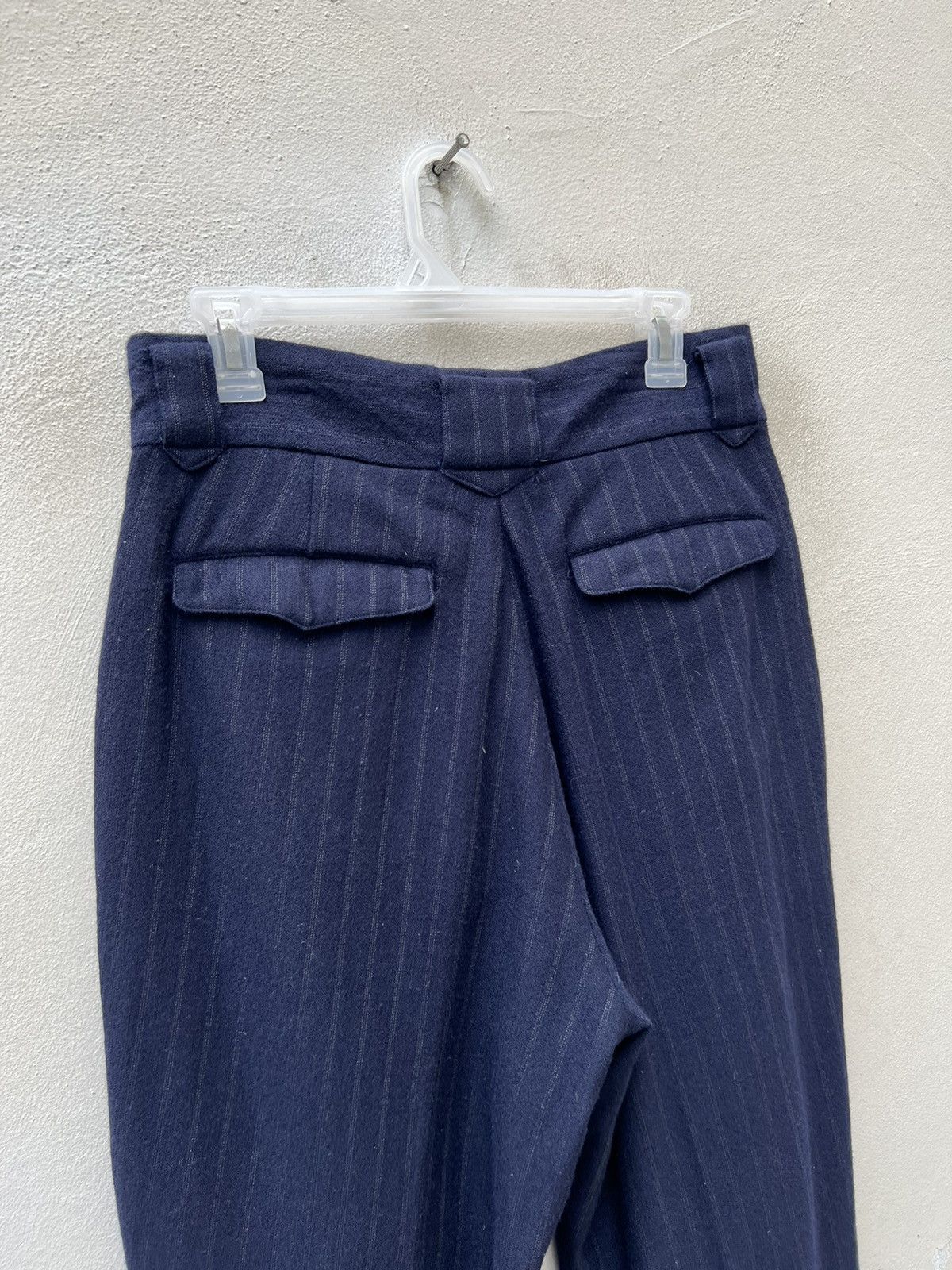 Issey Miyake 90s OLIVIER MASSUGER Paris High Waist Stripes Baggy Trouser Size US 29 - 9 Thumbnail
