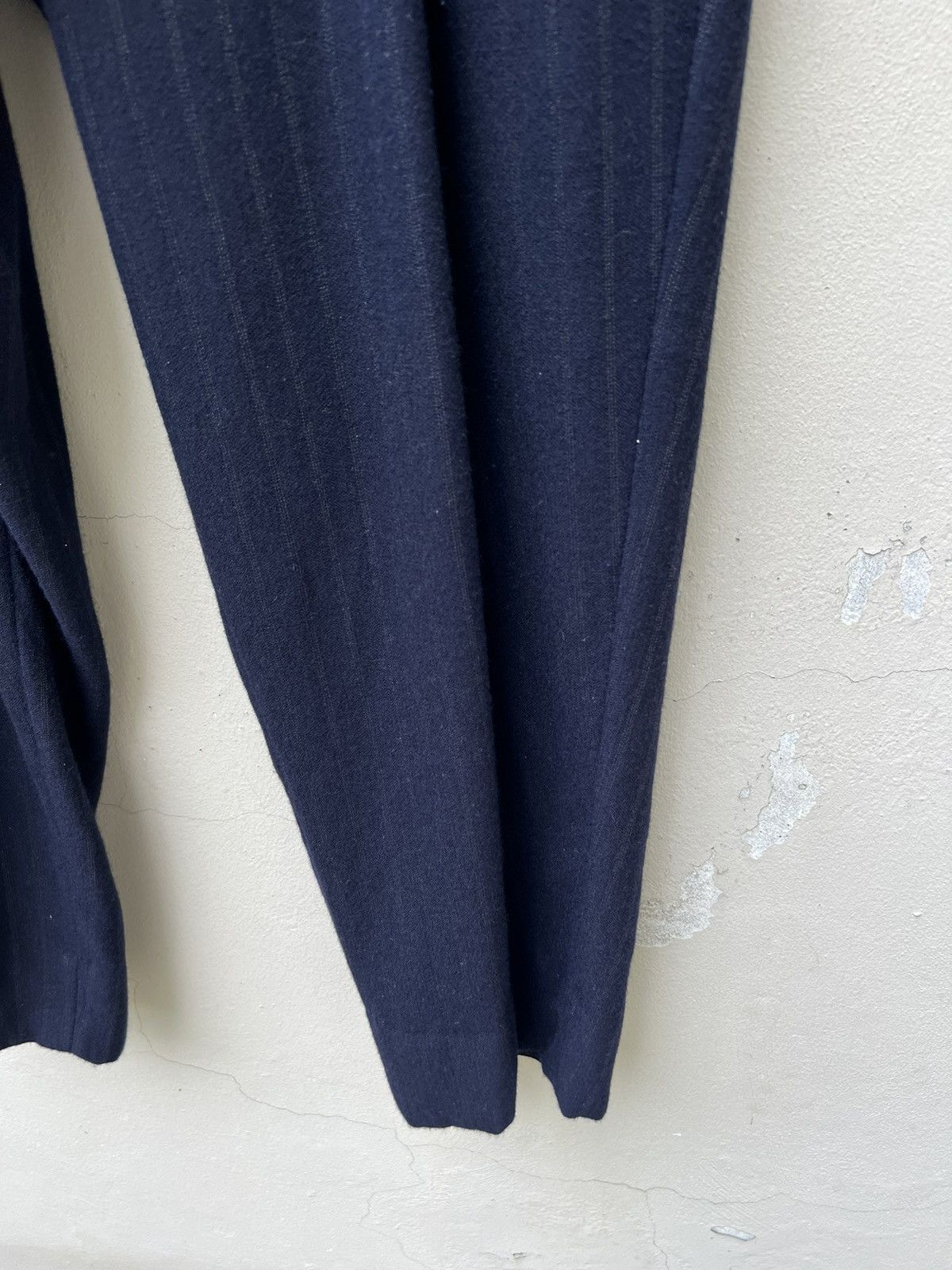 Issey Miyake 90s OLIVIER MASSUGER Paris High Waist Stripes Baggy Trouser Size US 29 - 7 Thumbnail