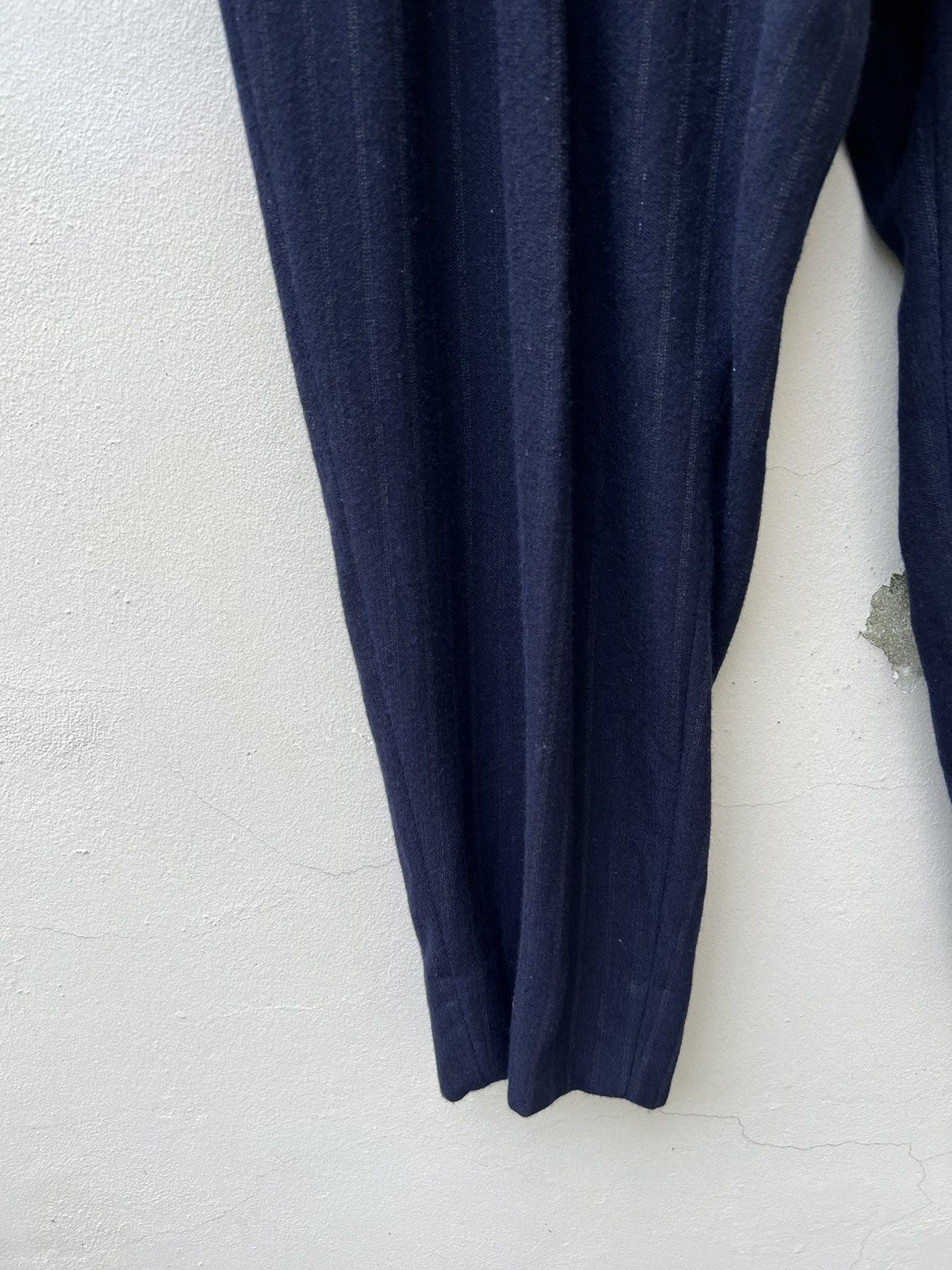 Issey Miyake 90s OLIVIER MASSUGER Paris High Waist Stripes Baggy Trouser Size US 29 - 5 Thumbnail