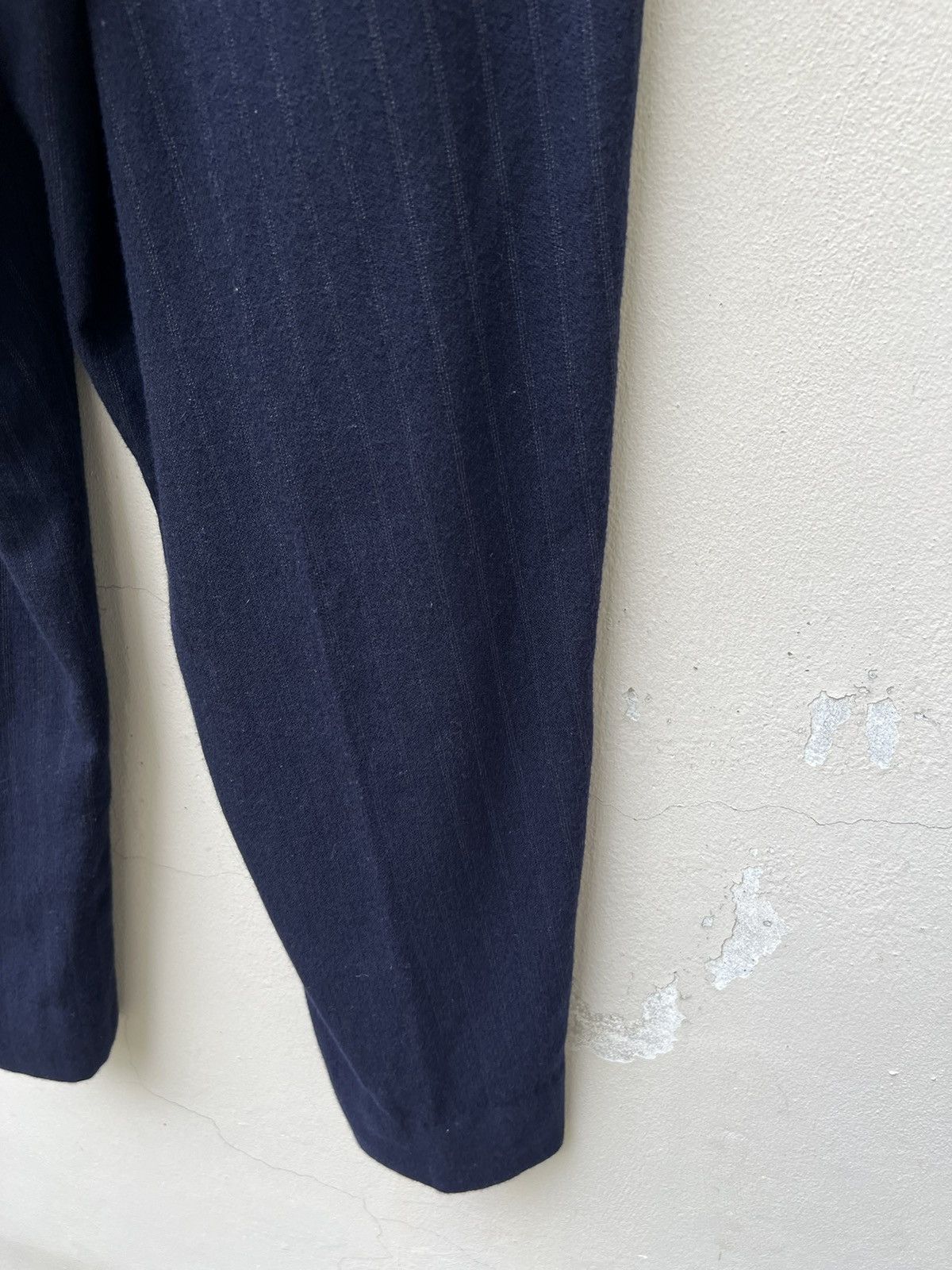 Issey Miyake 90s OLIVIER MASSUGER Paris High Waist Stripes Baggy Trouser Size US 29 - 12 Thumbnail