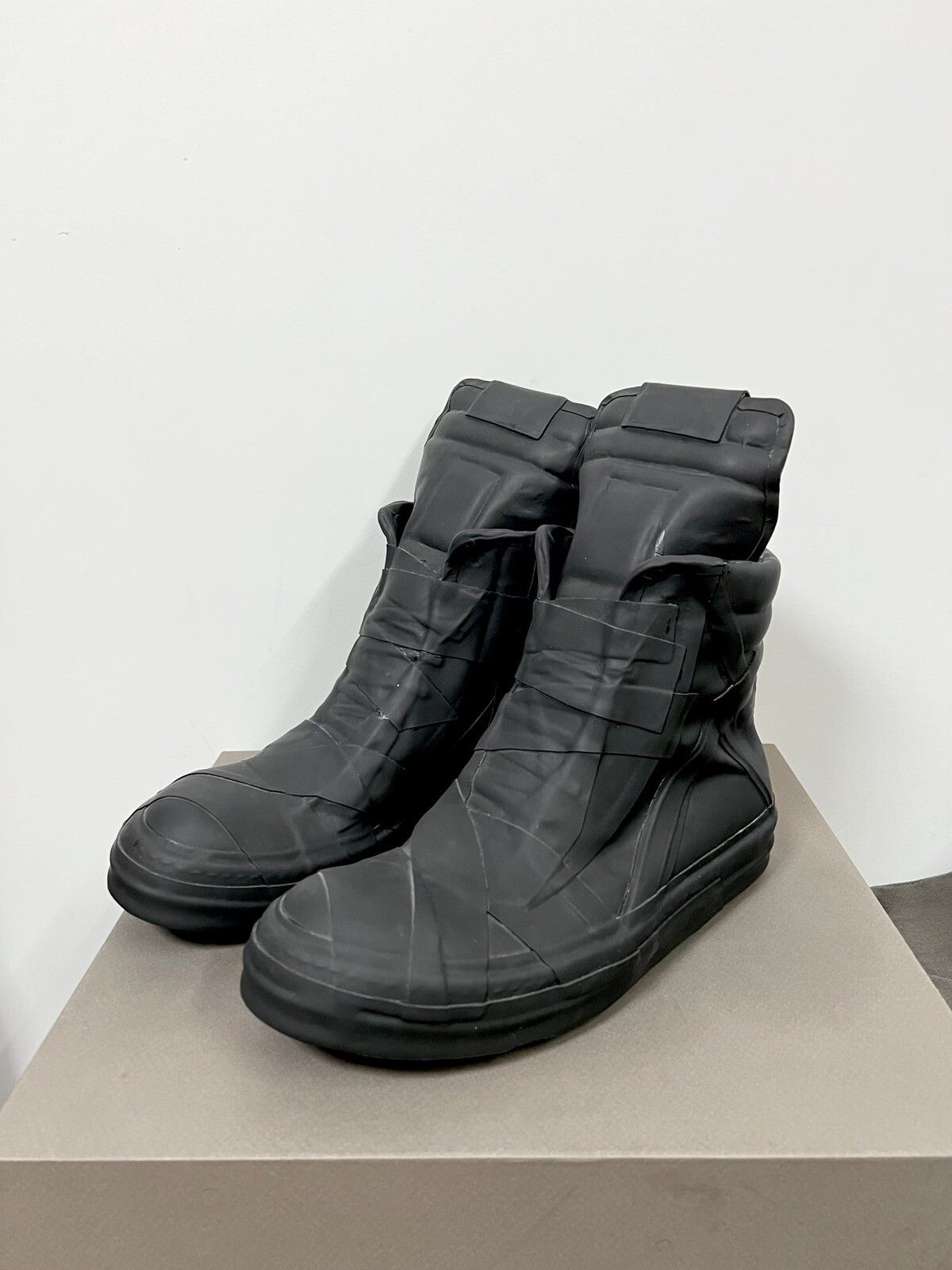 Rick Owens Rick owens performa rubber tapes geobasket in black size42 ...