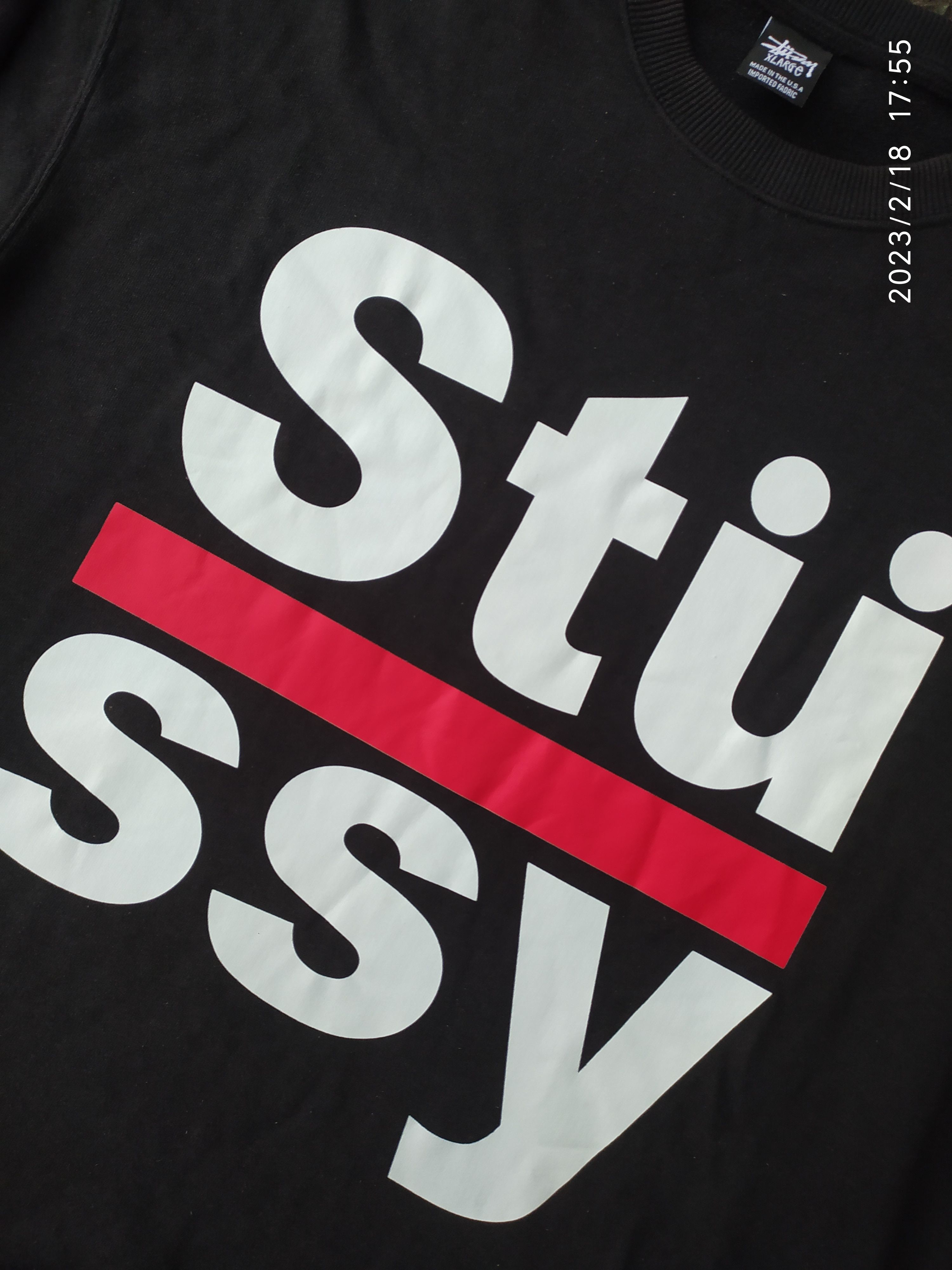 Stussy Stussy Crewneck Sweatshirt Big Script Run DMC Look A Like Size US XL / EU 56 / 4 - 6 Thumbnail