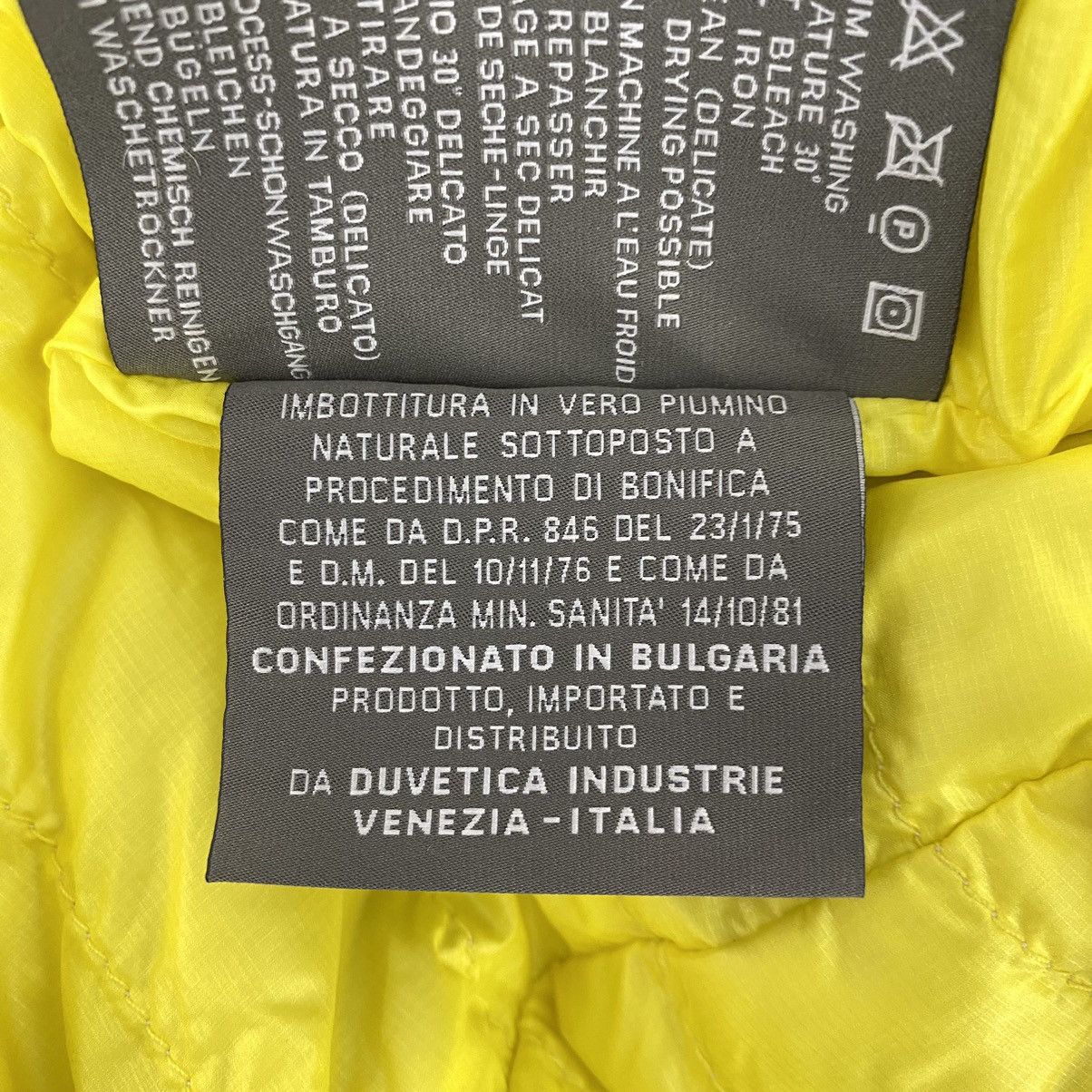 Duvetica DUVETICA Italy Brand Winter Ski Reversible Hood Yellow Jackt Size S / US 4 / IT 40 - 8 Thumbnail