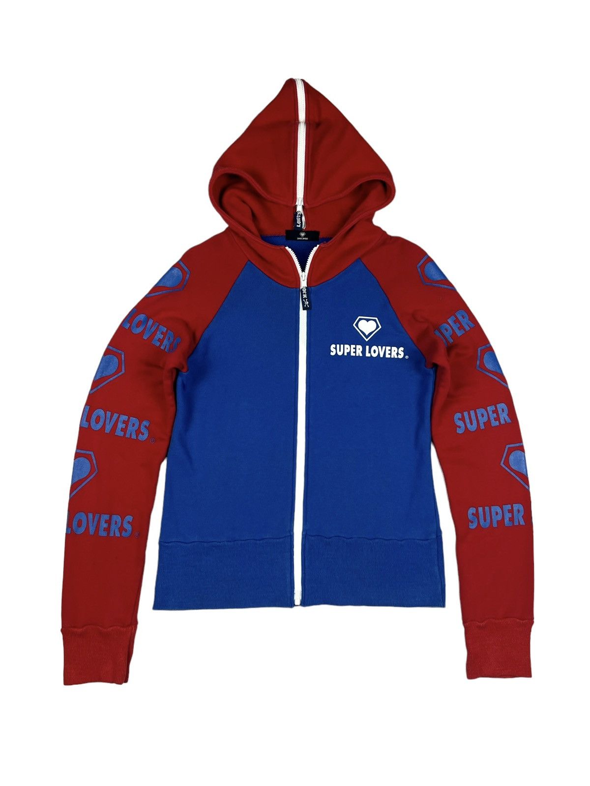 Japanese Brand Super Lovers Zipper Hoodie Size M / US 6-8 / IT 42-44 - 7 Thumbnail