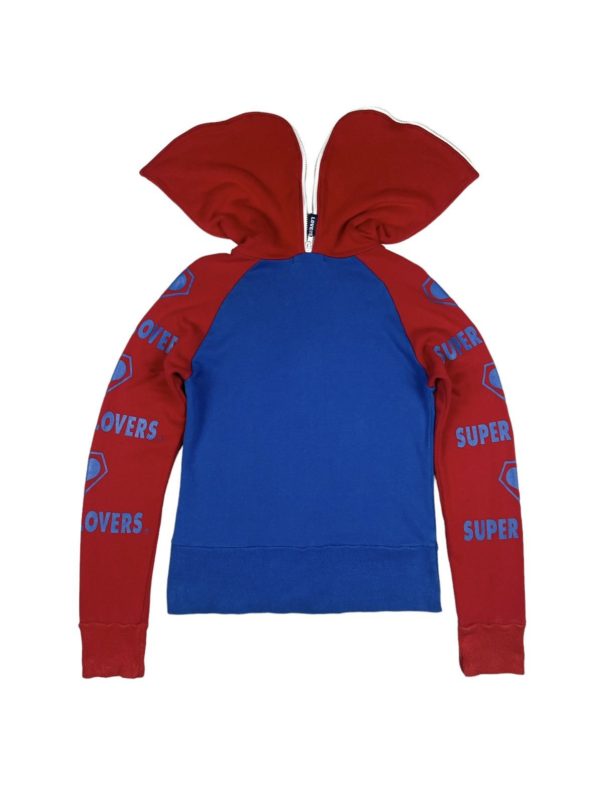 Japanese Brand Super Lovers Zipper Hoodie Size M / US 6-8 / IT 42-44 - 2 Thumbnail