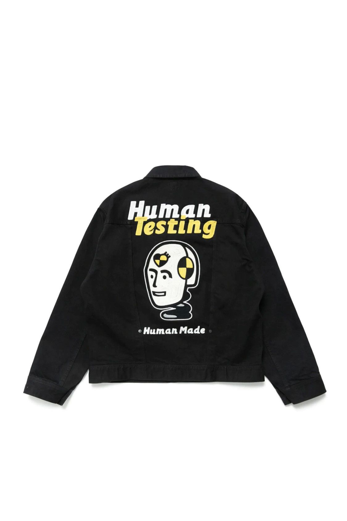 image of Asap Rocky Human Testing Denim Jacket in Black, Men's (Size Medium)
